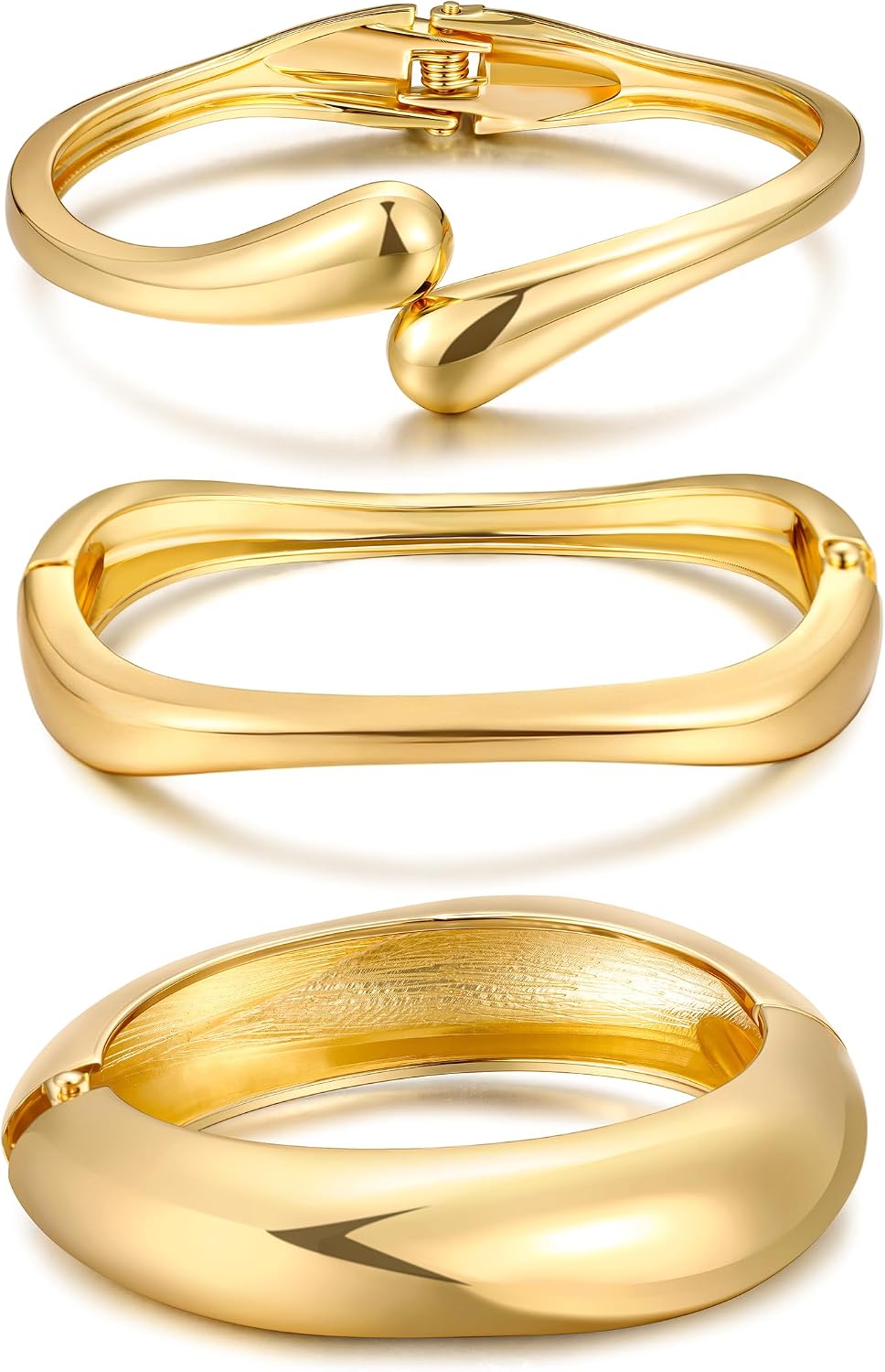 Gold-Tone Bangle Set — Custom Design Inquiry