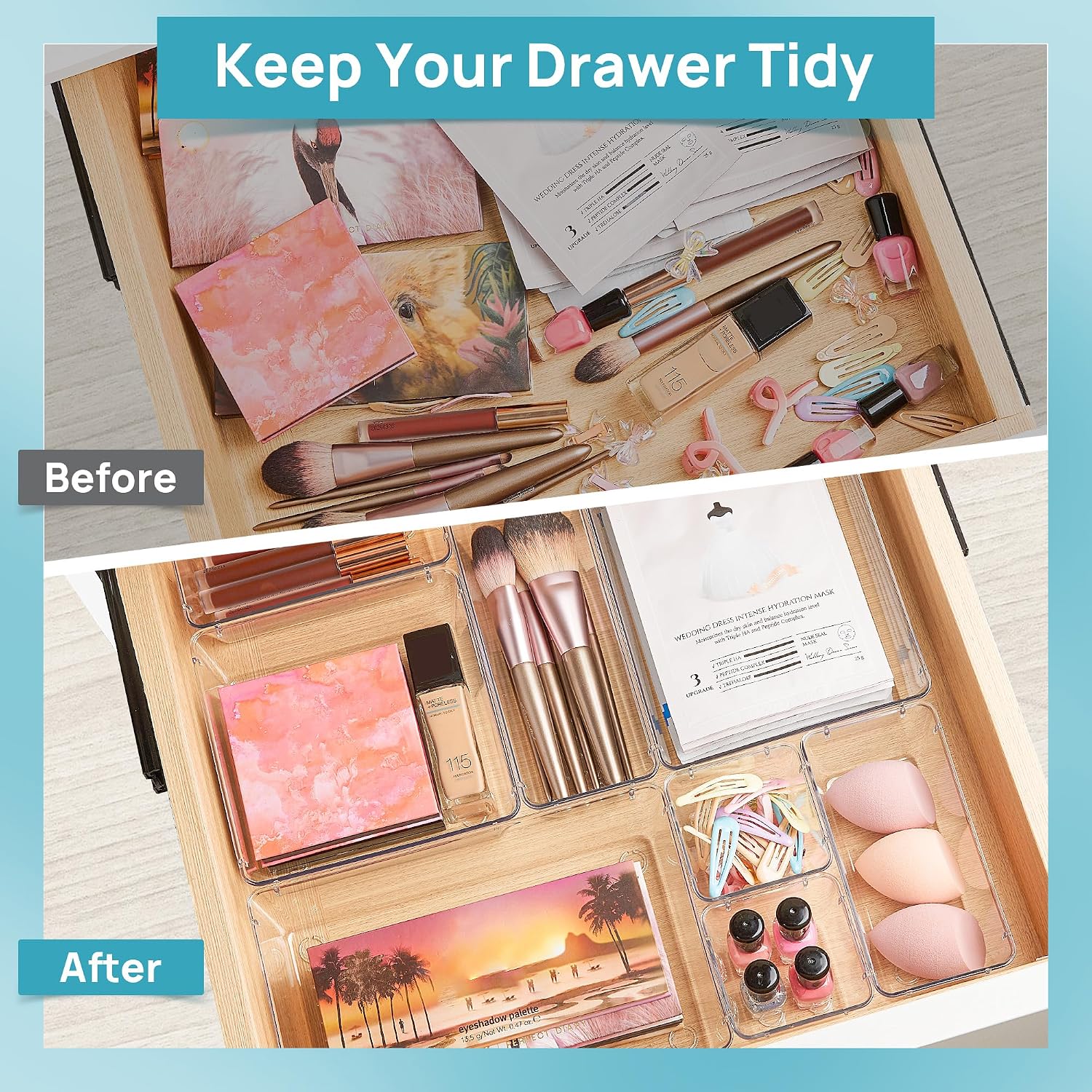Clear Drawer Organizer Trays — third-party reference view 2