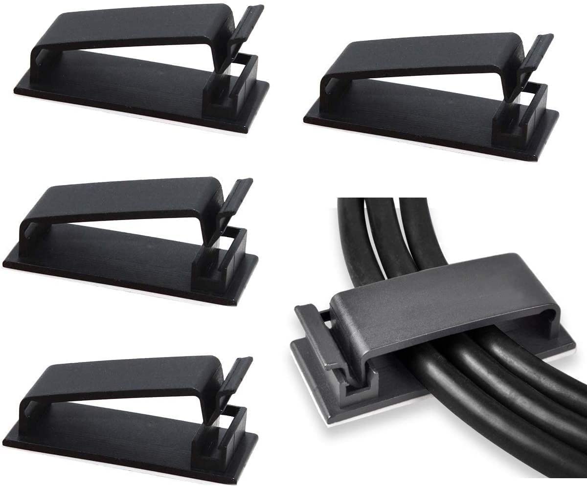 Cable Management Clips for Desk and Workspace Kits