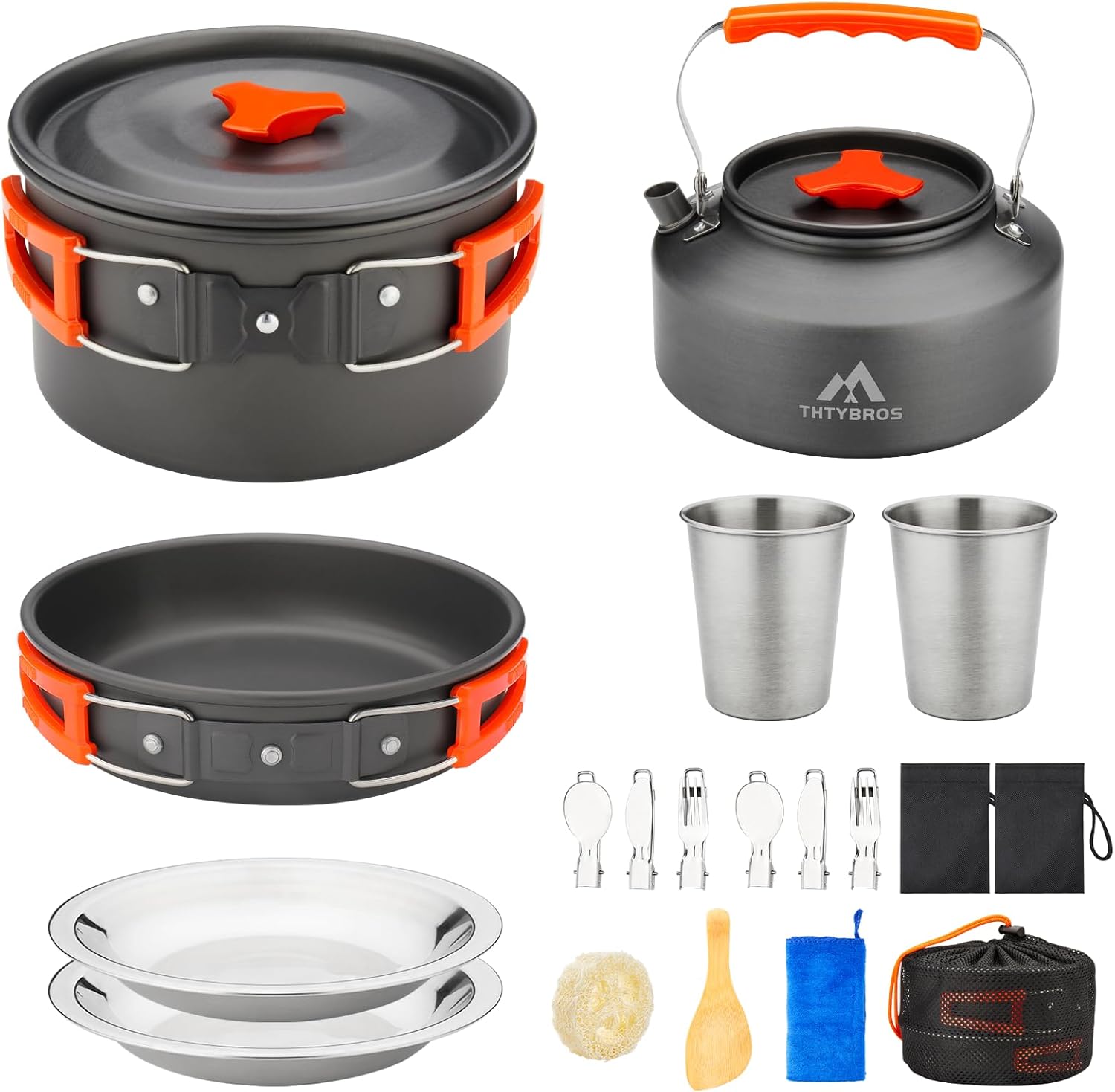 Compact Camping Cookware Sets for Outdoor Assortments