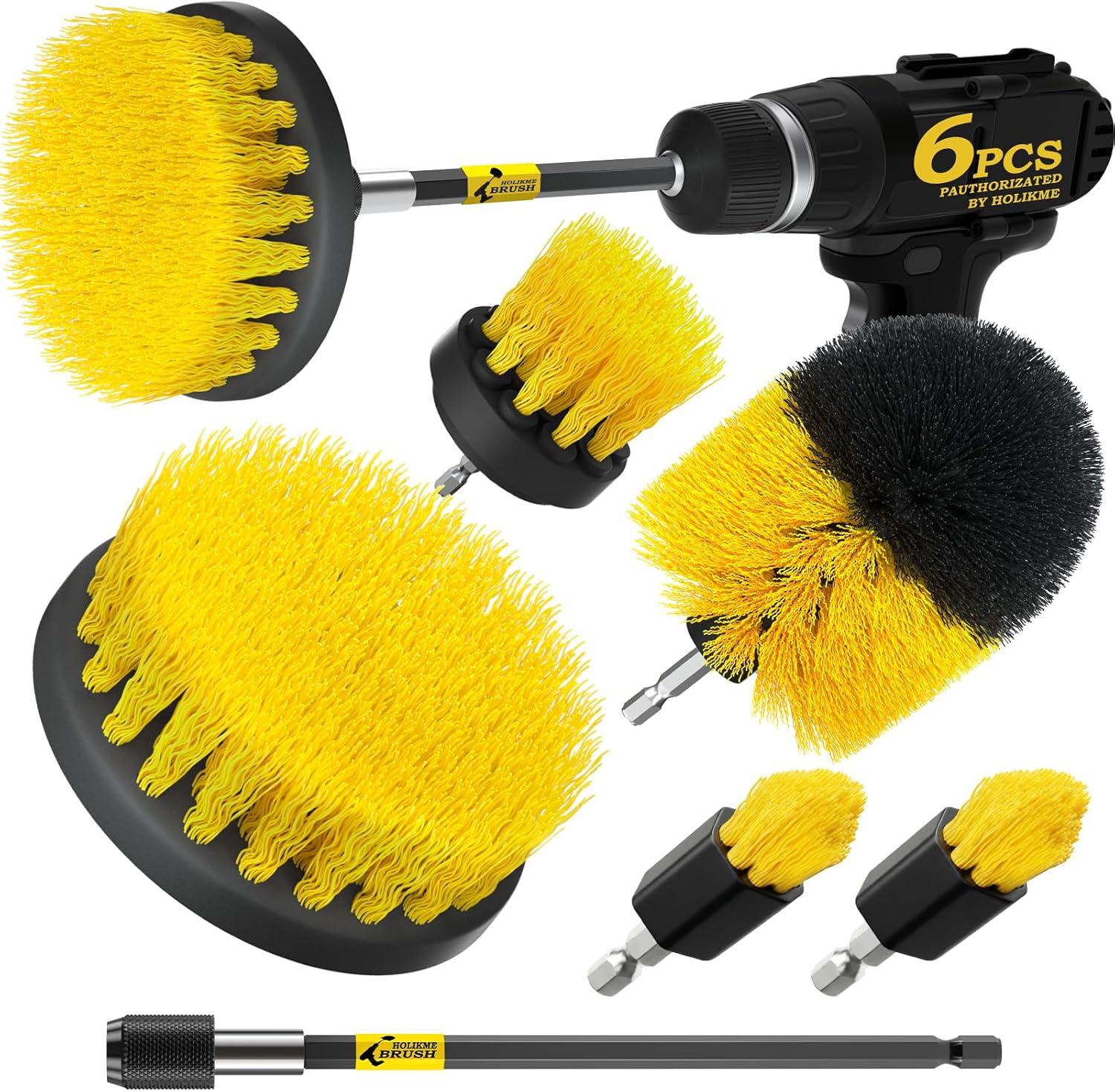 Drill Brush Attachments for Cleaning Kit Development