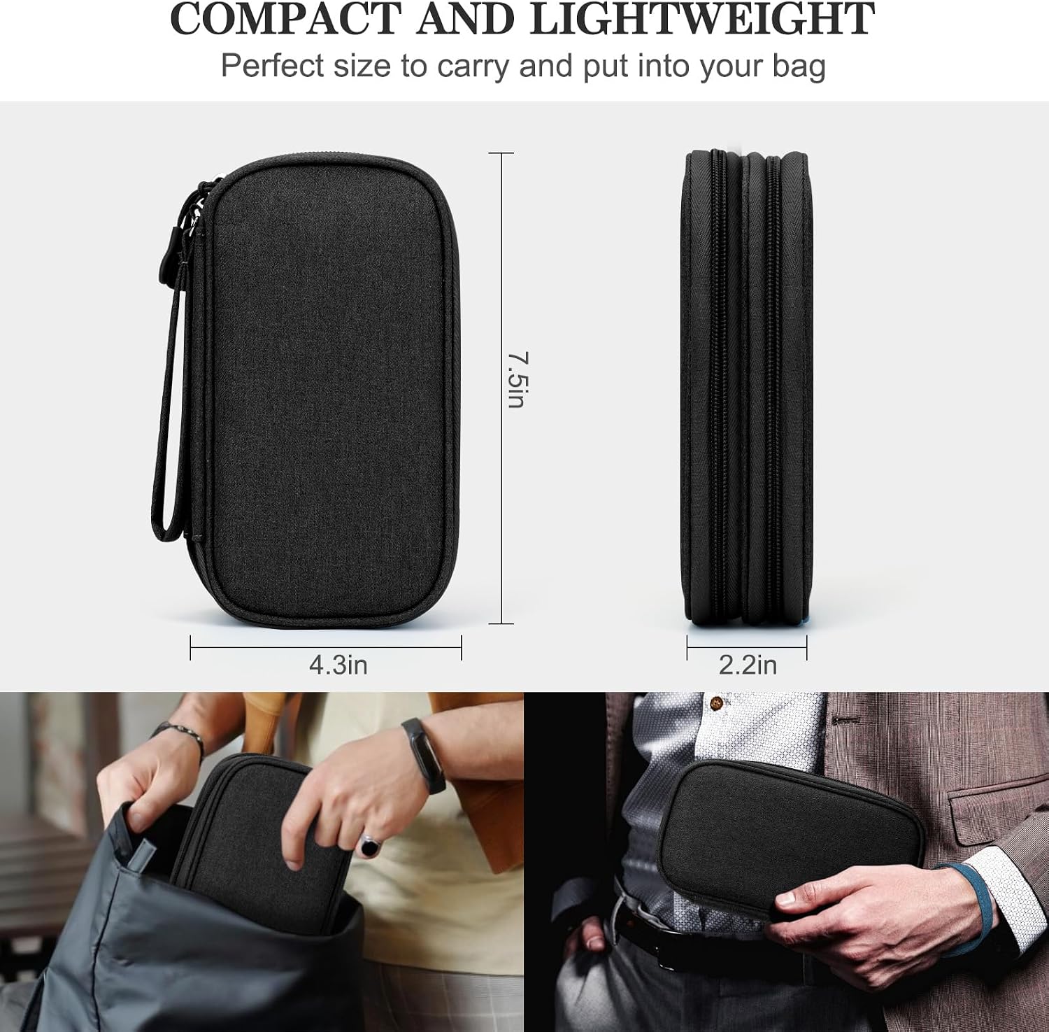 Travel Electronics Organizer Pouch — third-party reference view 2