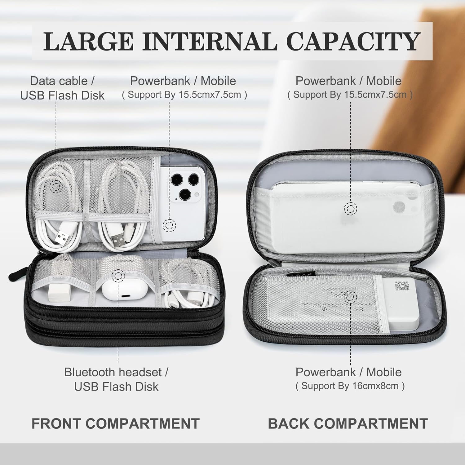 Travel Electronics Organizer Pouch — third-party reference view 3