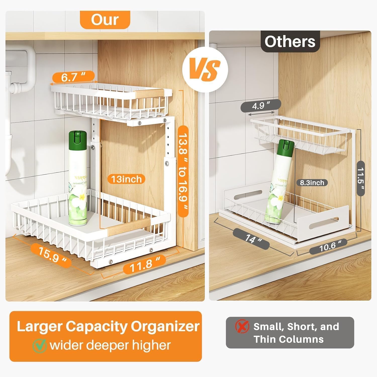 Sliding Under-Sink Organizer — third-party reference view 2