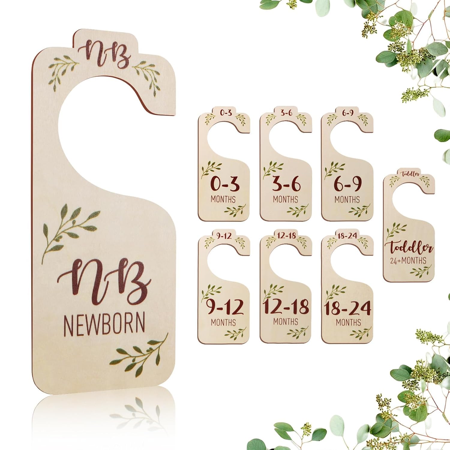 Nursery Closet Dividers — Size-Label Organization Sets