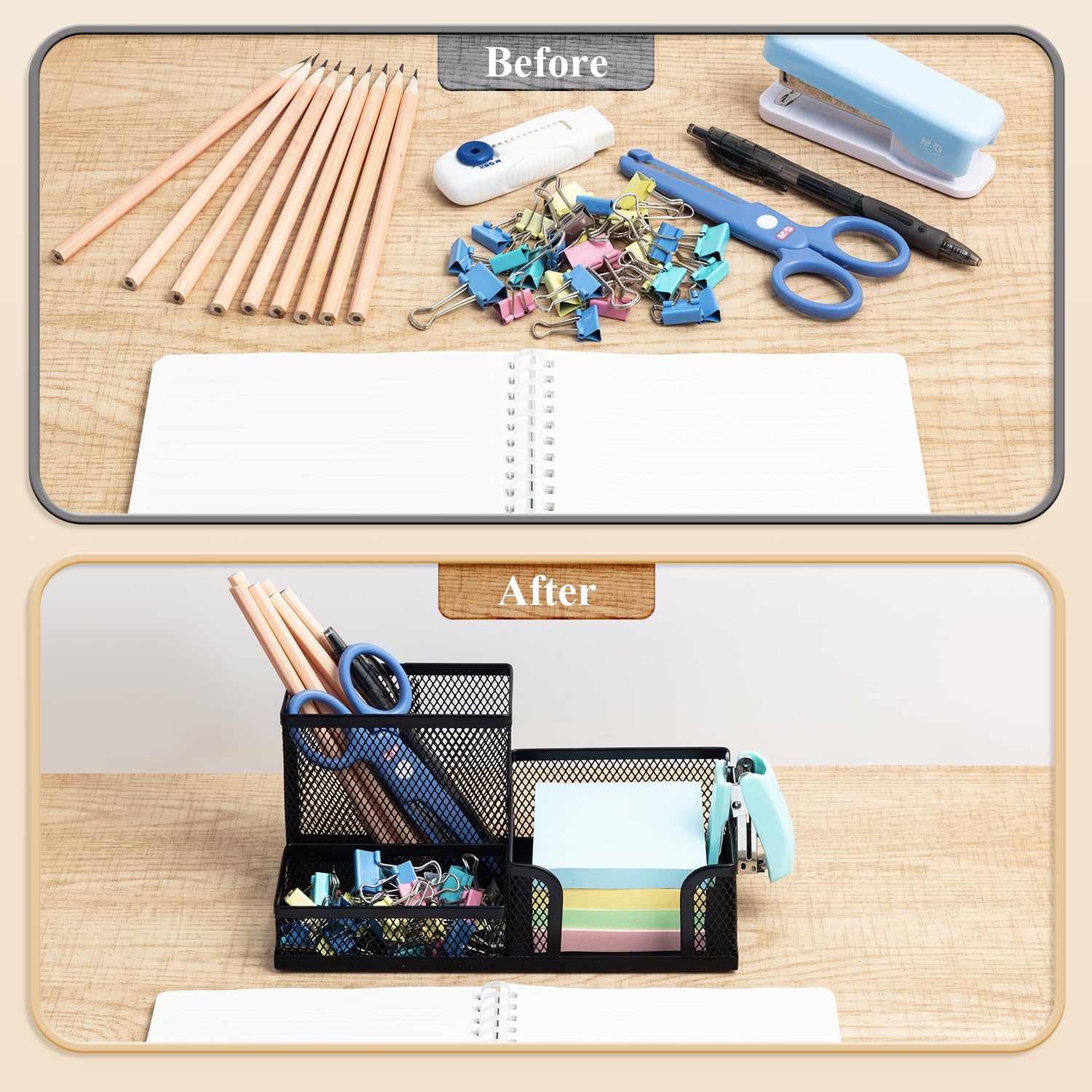 Mesh Desktop Organizer — third-party reference view 3