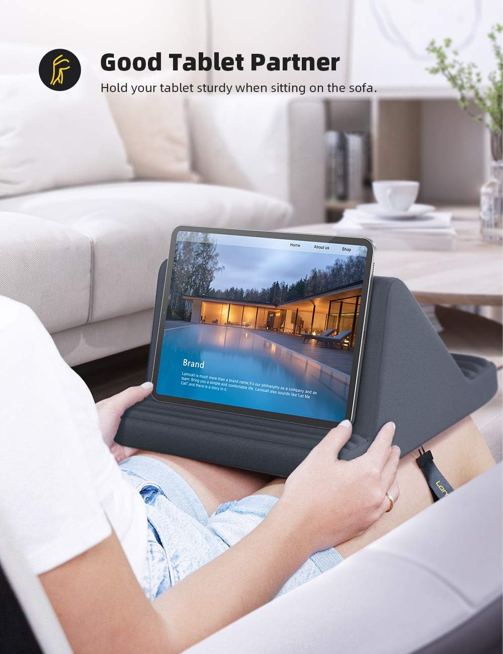 Tablet Cushion Stand — third-party reference view 3