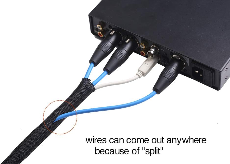 Split Cable Management Sleeve — third-party reference view 3