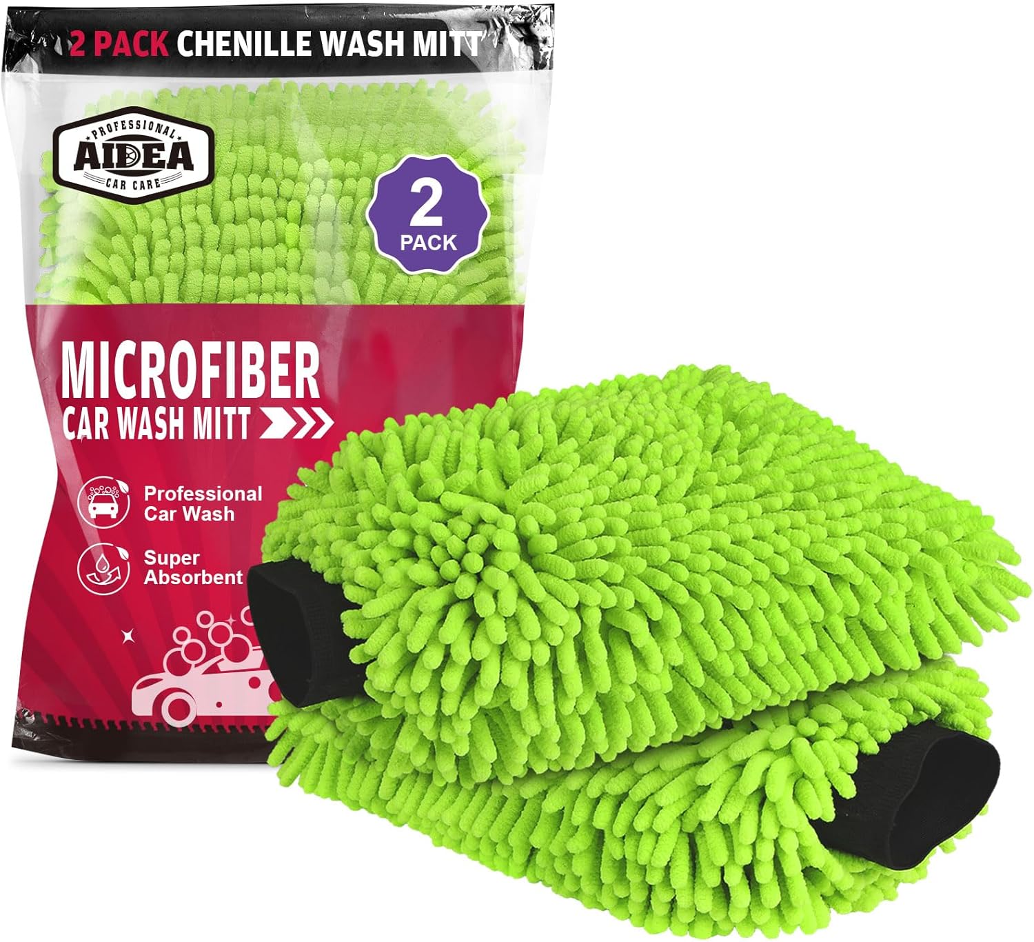 Car Wash Mitts for Vehicle-Care Accessory Ranges