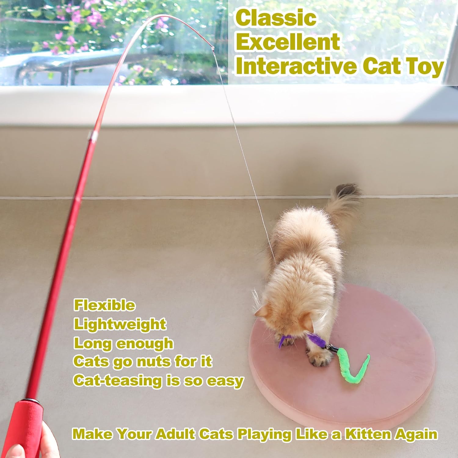 Interactive Cat Feather Wand - view 2