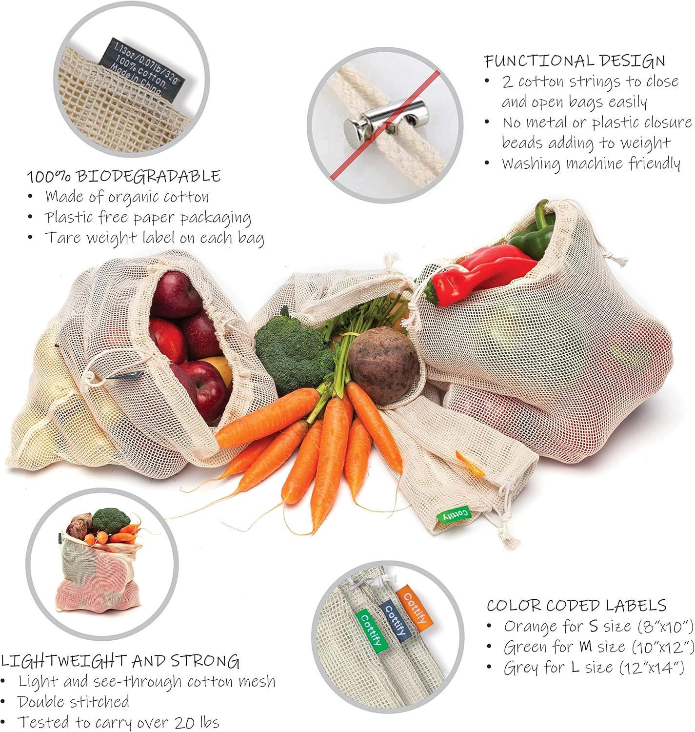 Reusable Produce Bag Set - view 3