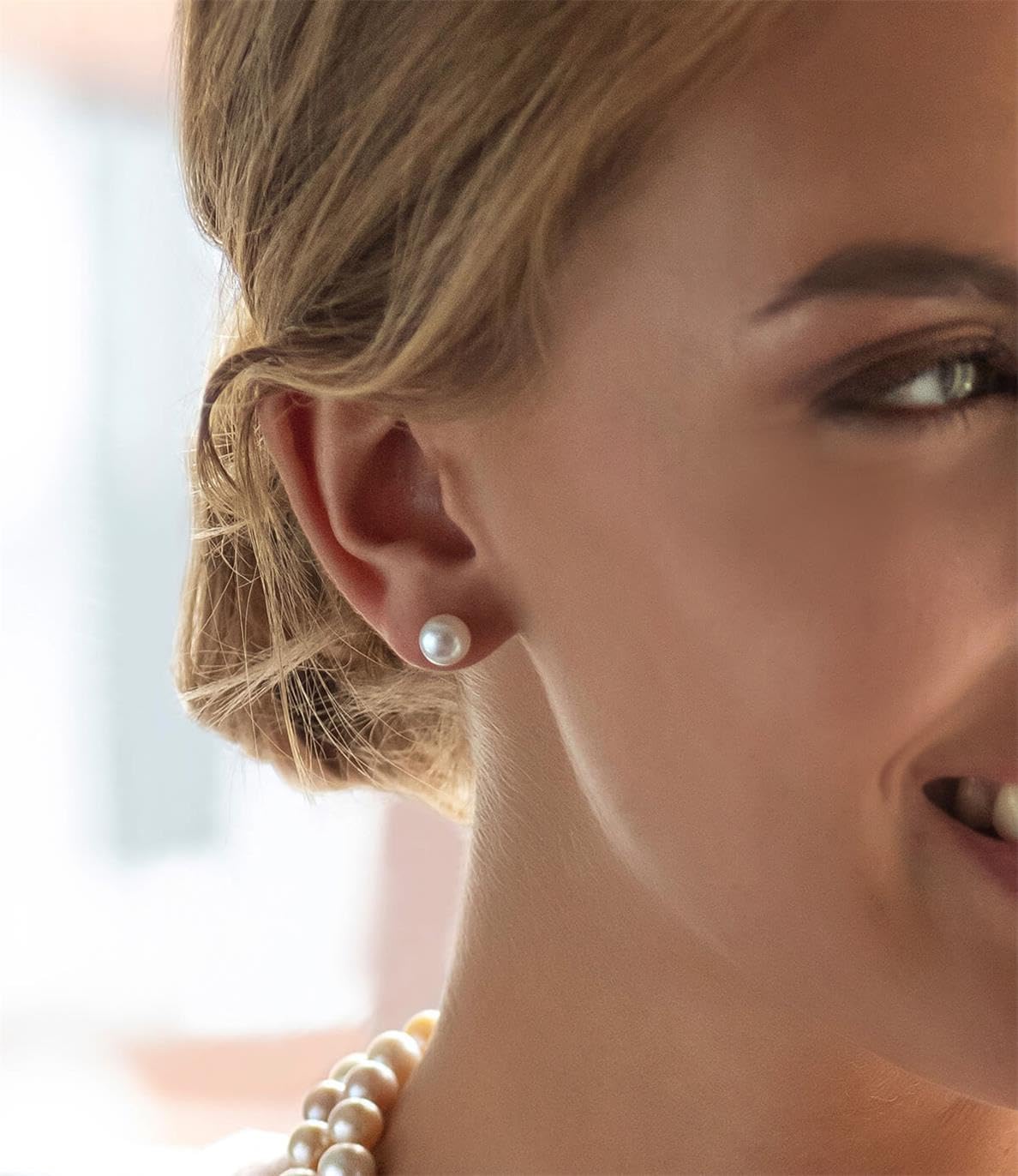 Pearl-Style Stud Earrings - view 3