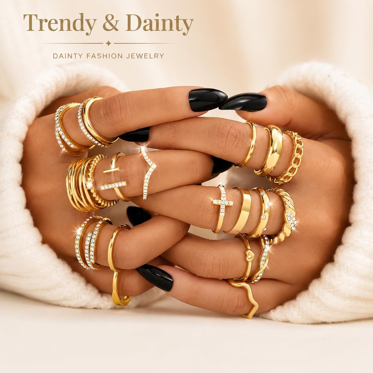 Stackable Rings Set - view 3