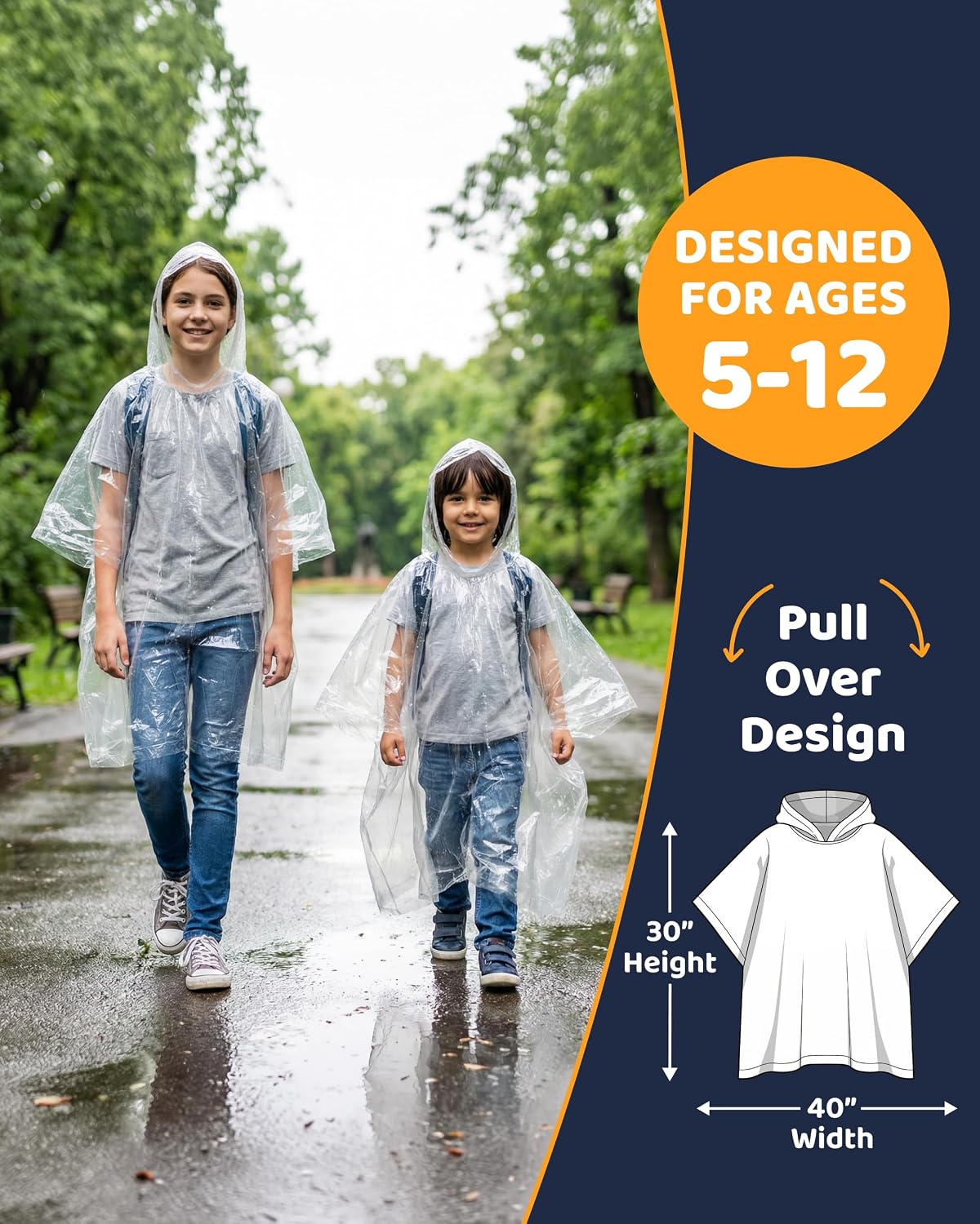 Kids Rain Poncho - view 3