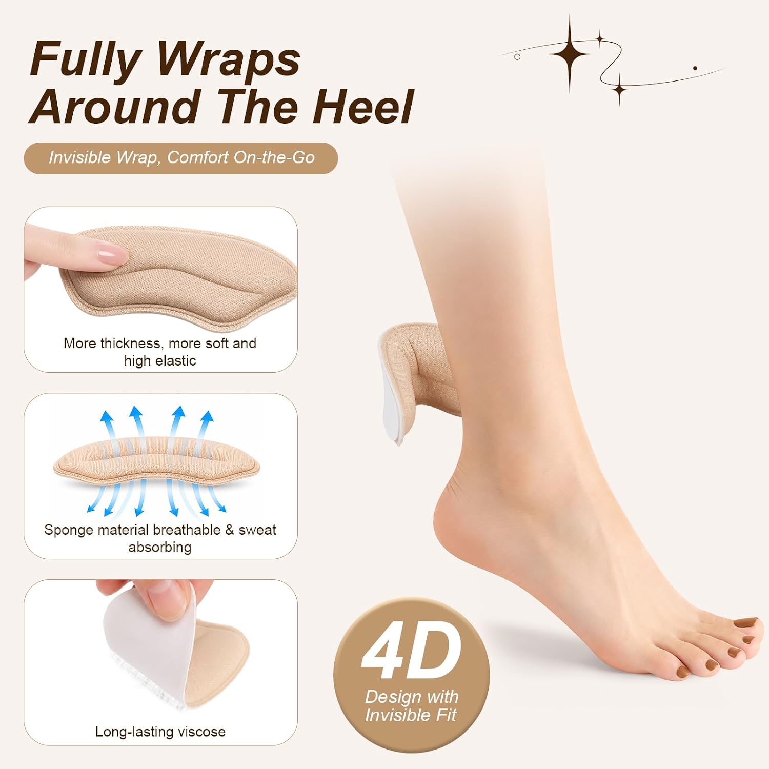 Adhesive Heel Grip Pads - view 3