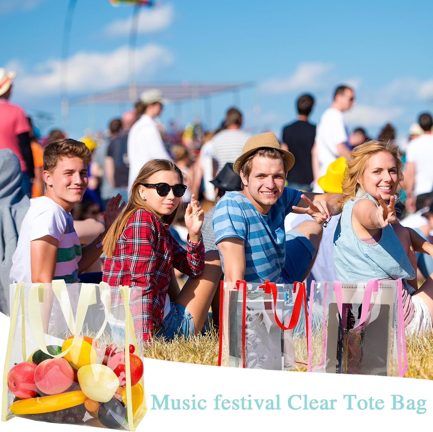 Clear Event Tote Bags - view 2