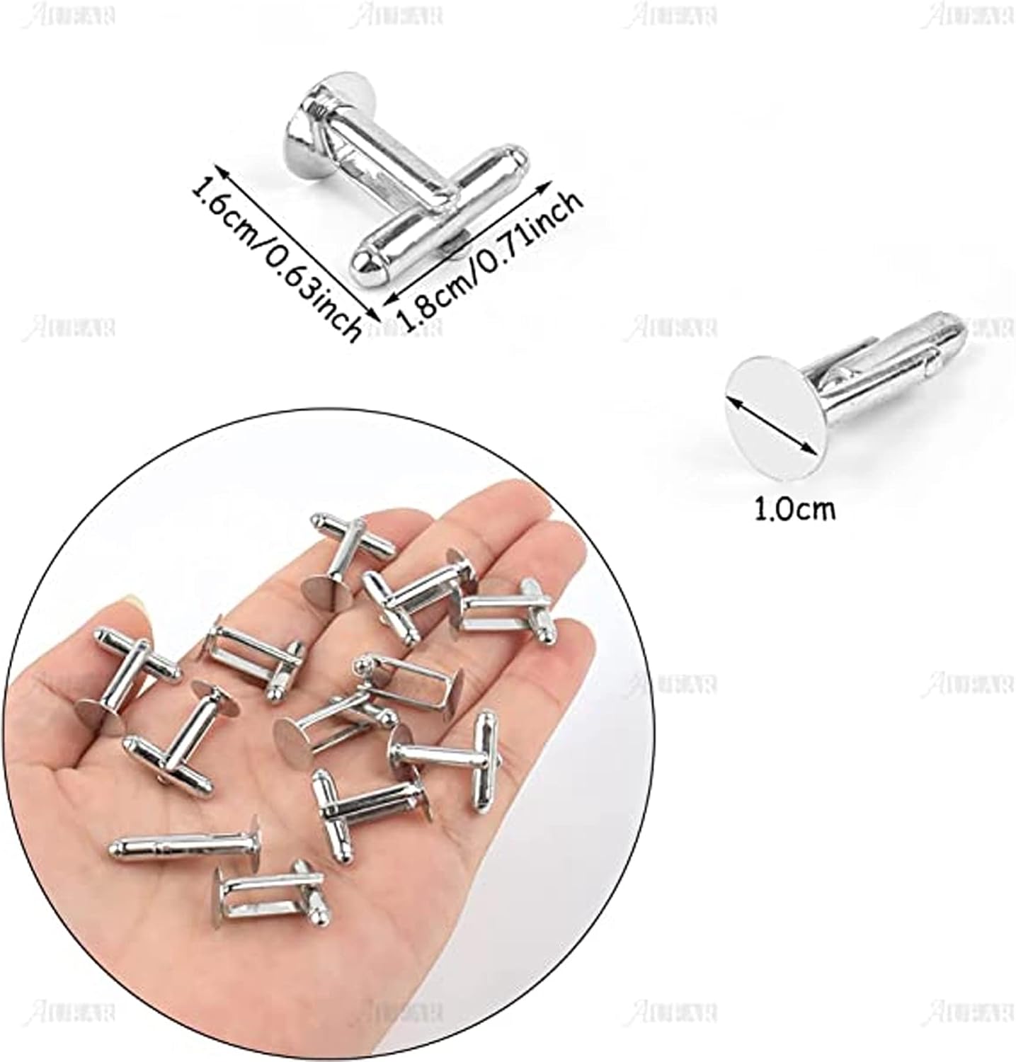 Round Cufflink Blanks - view 2