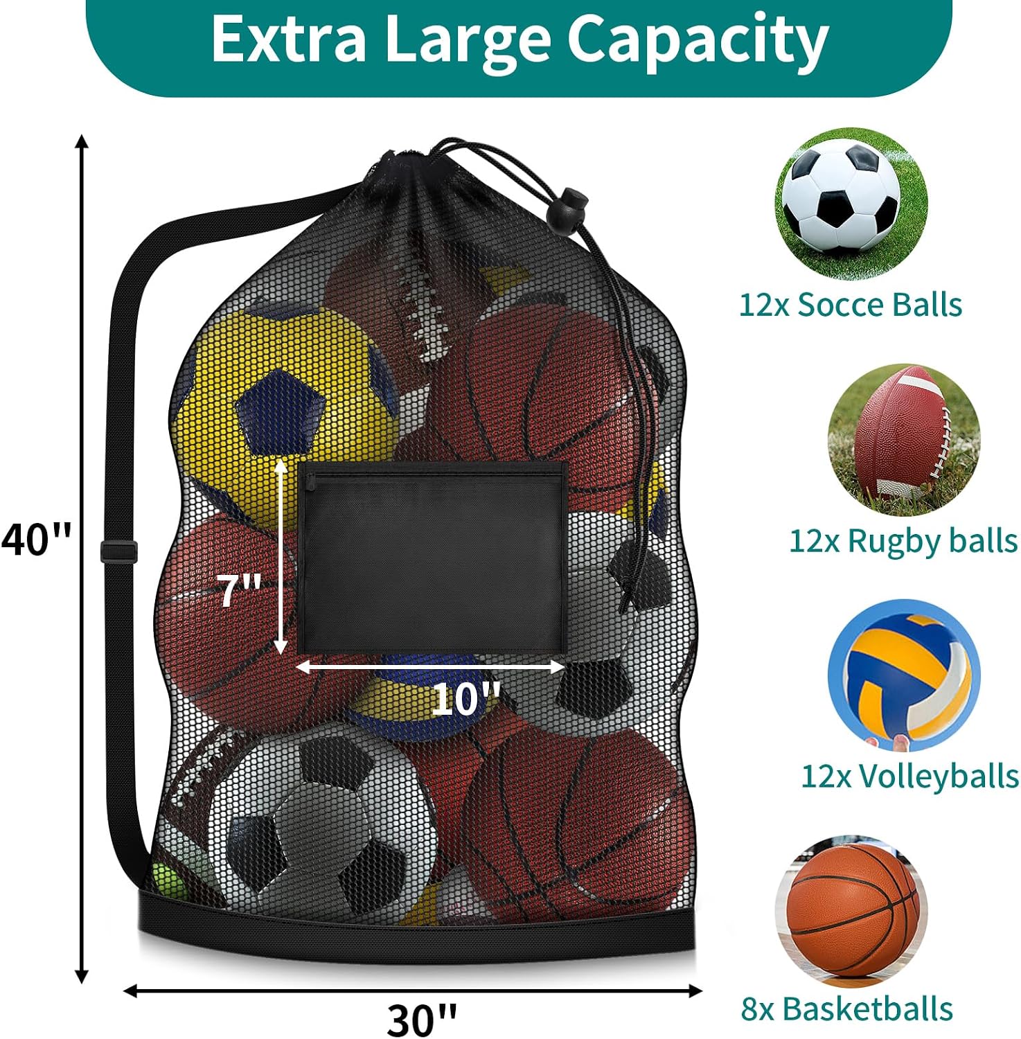 Mesh Sports Ball Bags - view 2