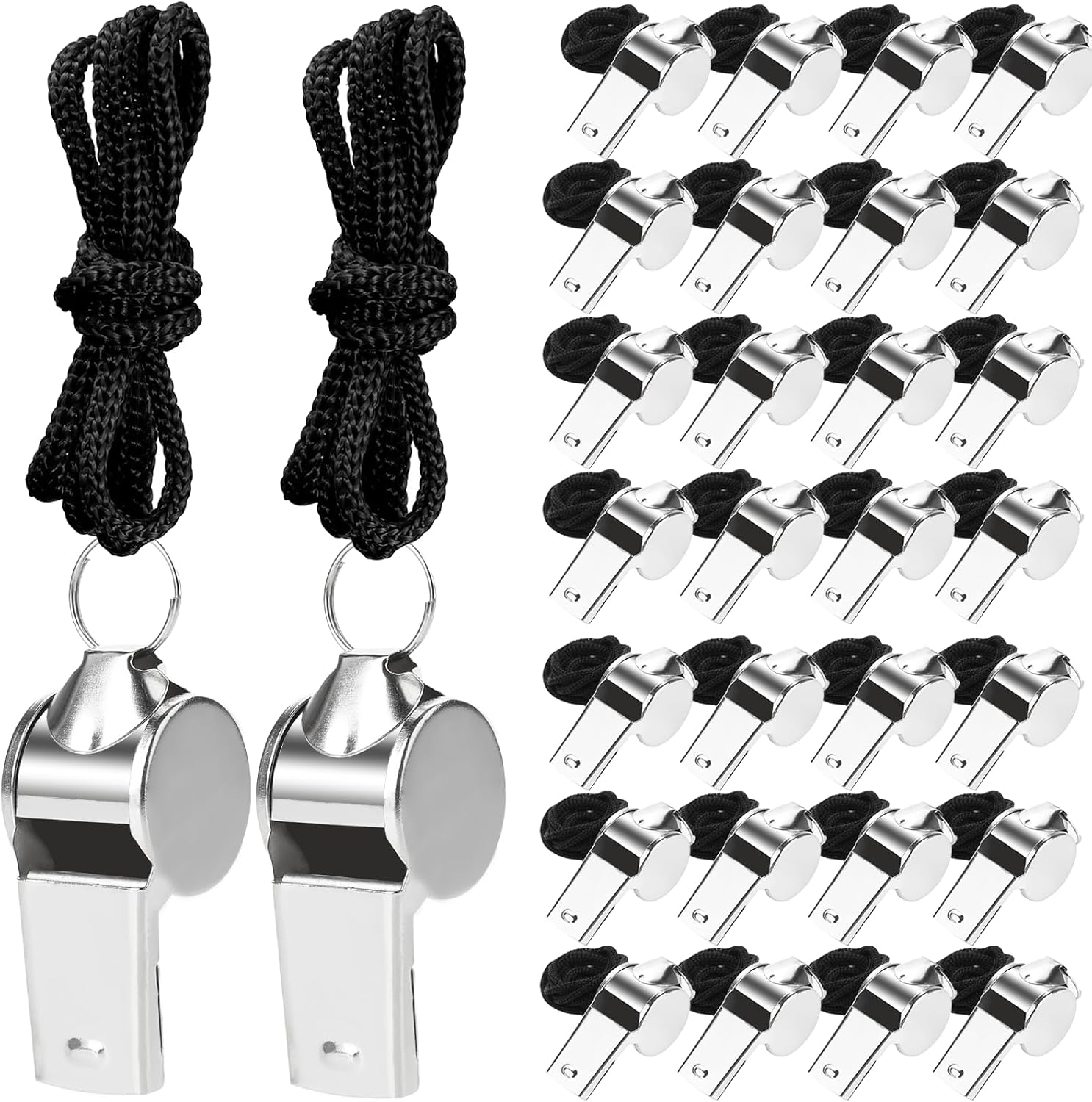 Sports Whistles with Lanyards - view 1