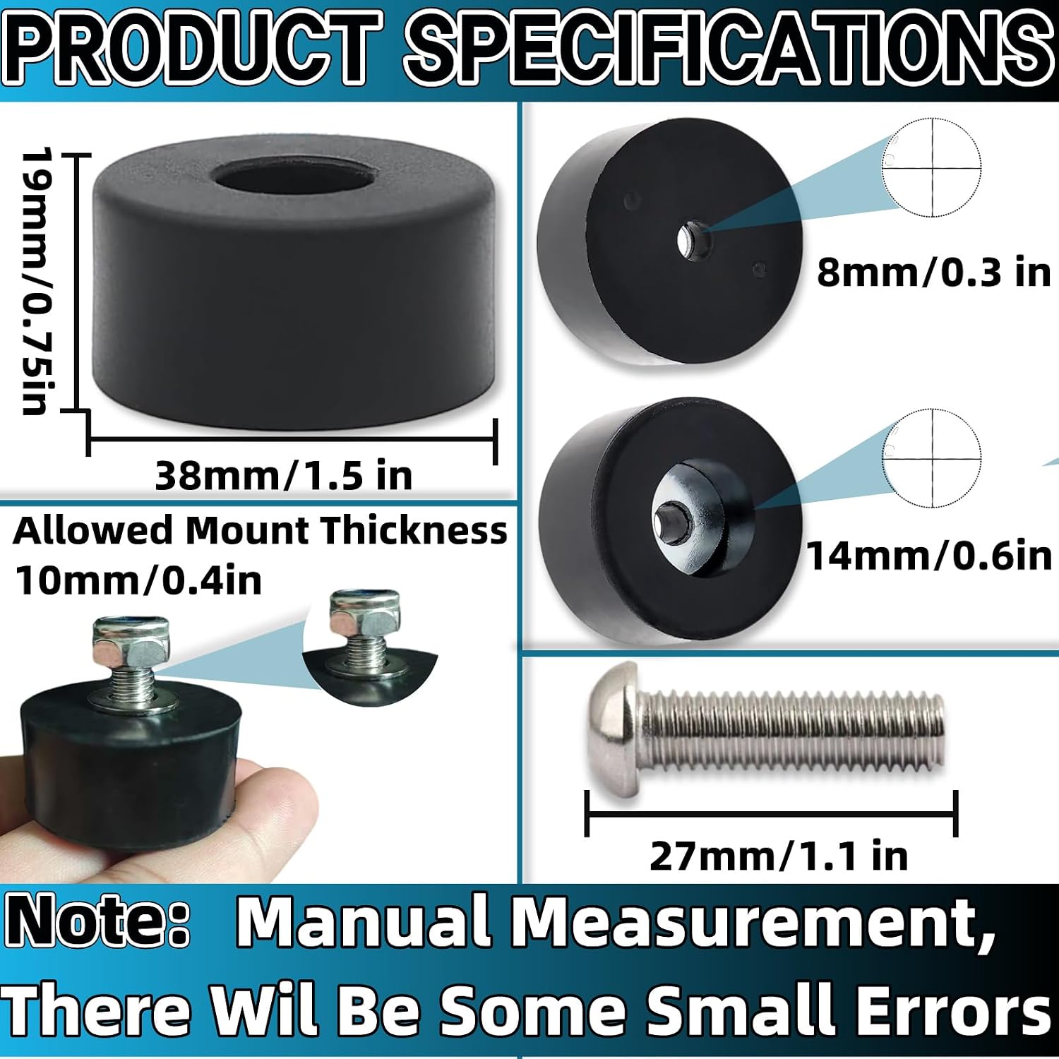 Equipment Rubber Feet - view 2