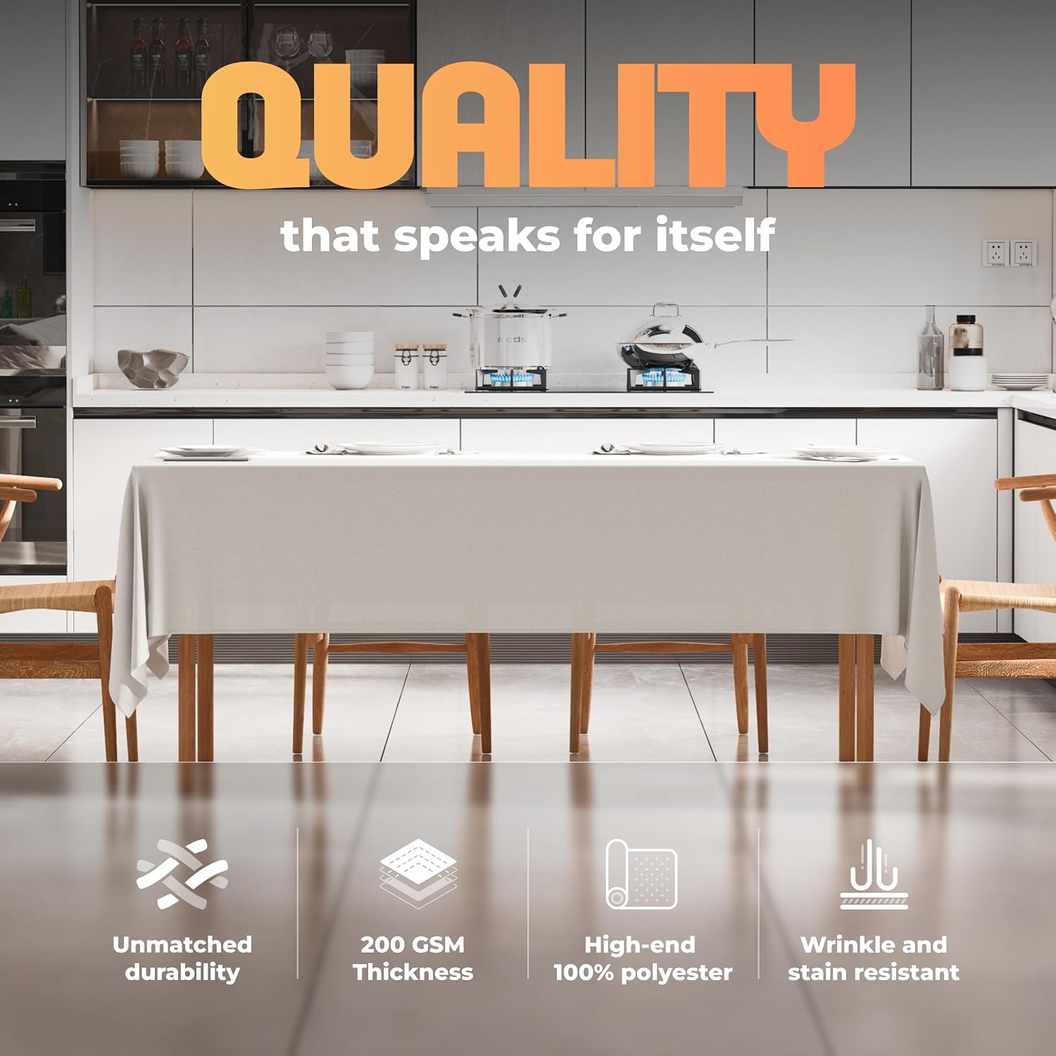 Eight-Foot Table Covers - view 3