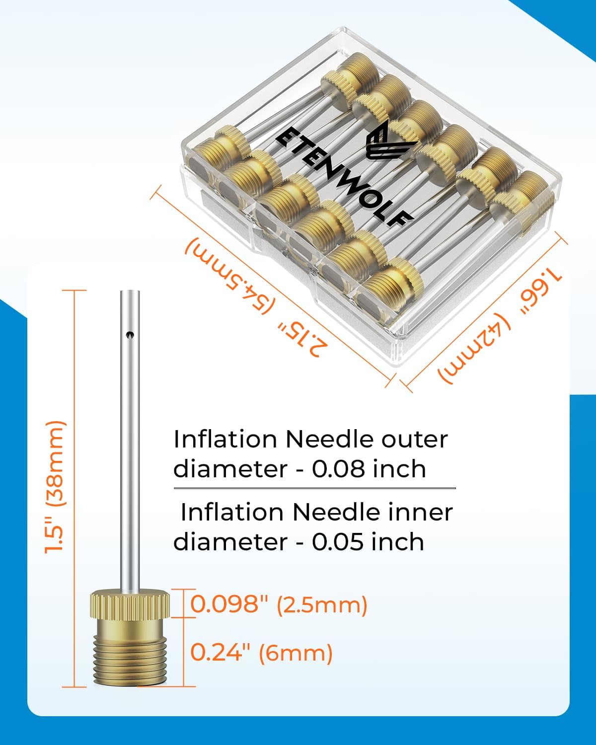 Ball Inflation Needle Packs - view 3
