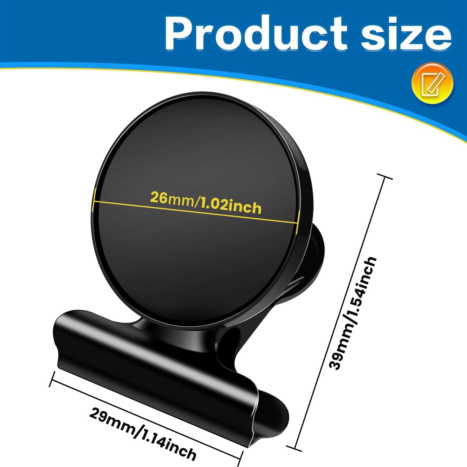 Magnetic Document Clips - view 3