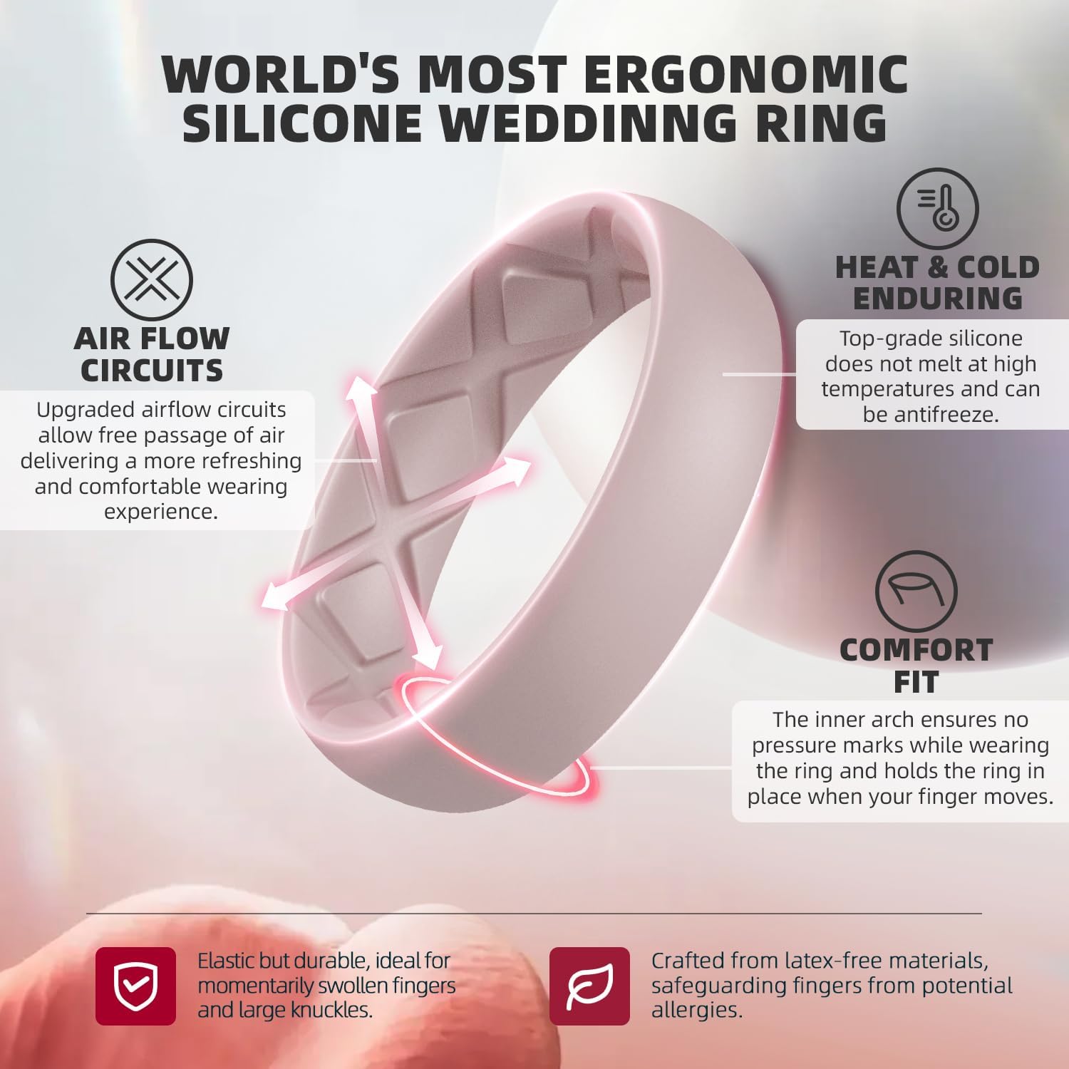 Flexible Silicone Rings - view 2