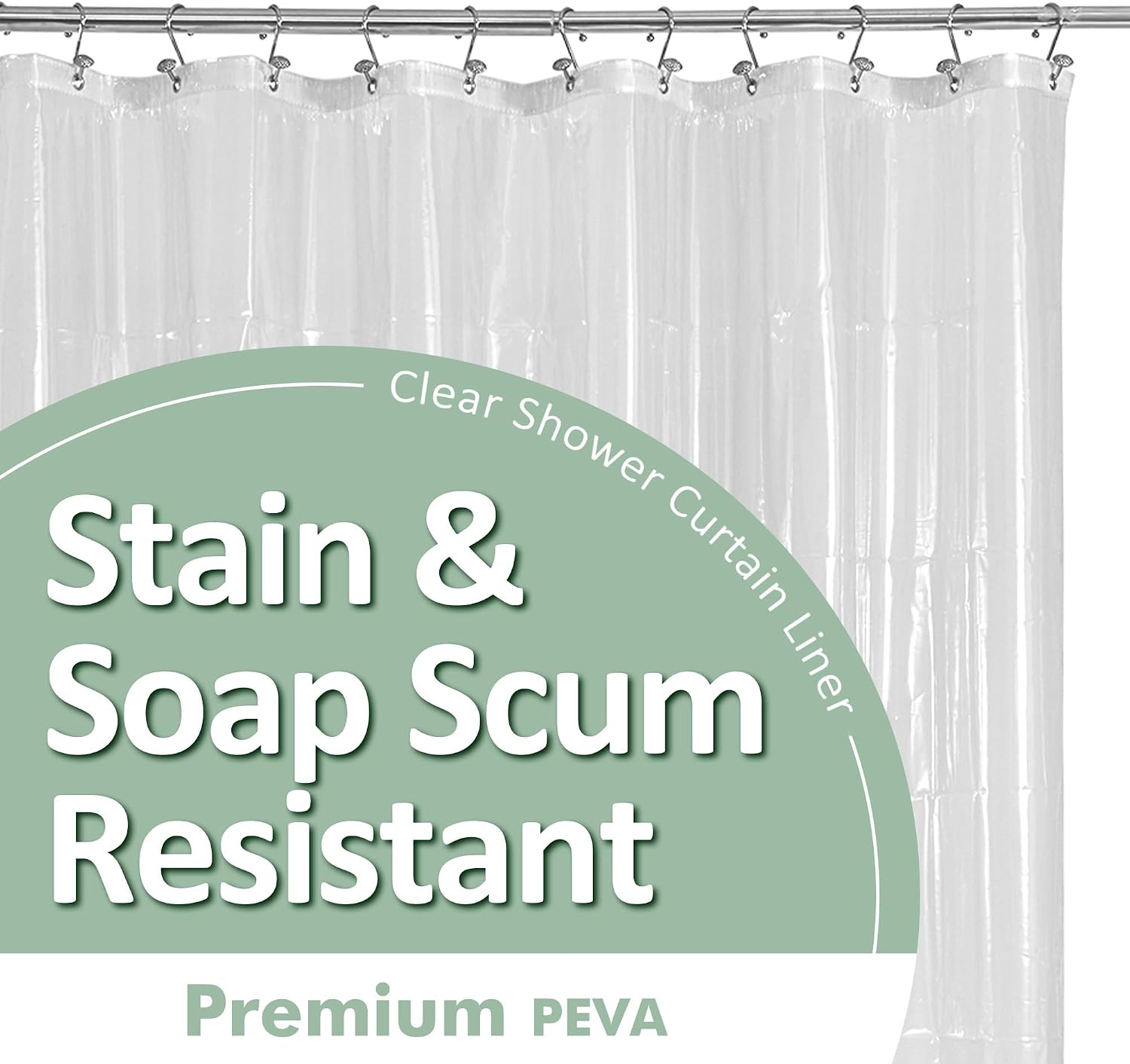 Clear Shower Curtain Liners - view 1