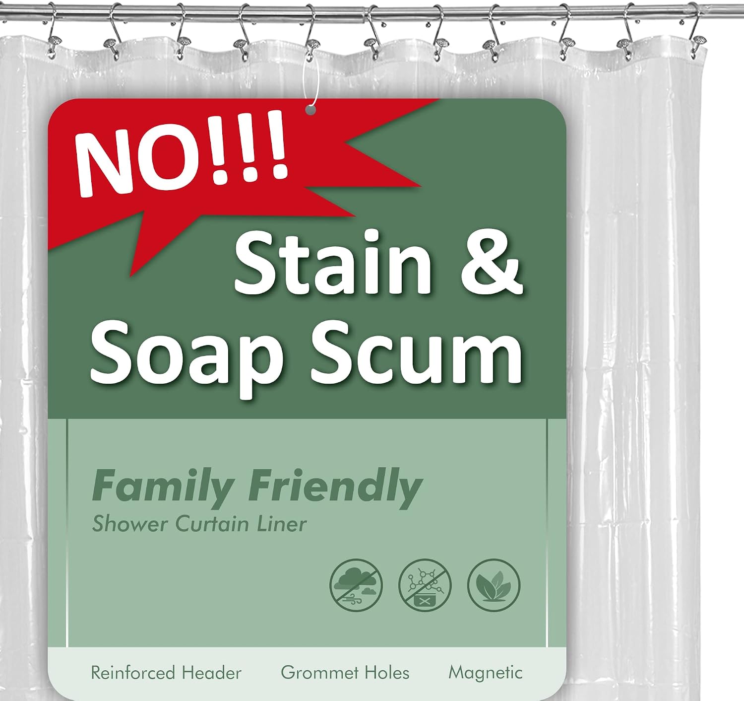 Clear Shower Curtain Liners - view 2