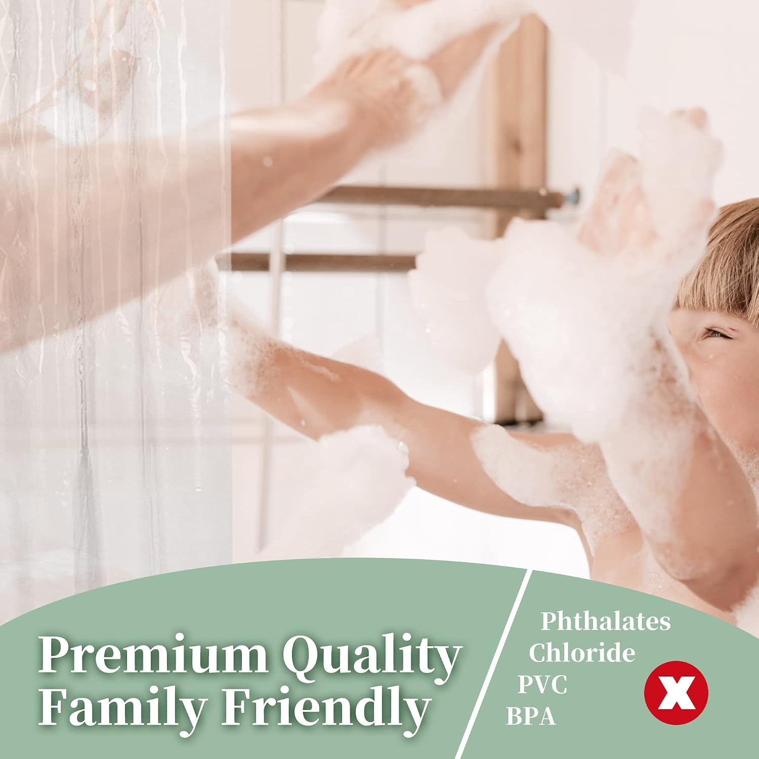 Clear Shower Curtain Liners - view 3