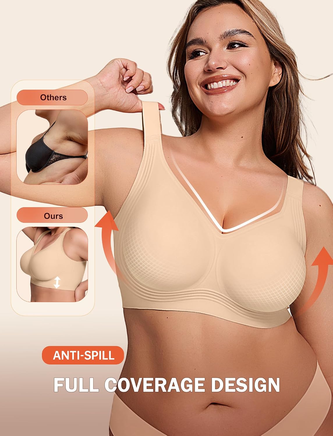 Wireless Full Coverage Bras - view 3