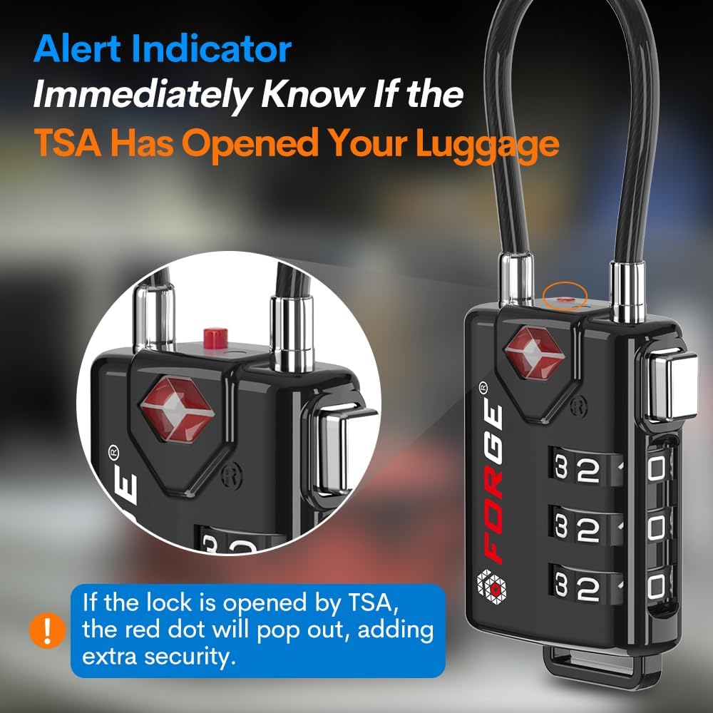 Combination Cable Luggage Locks - view 3