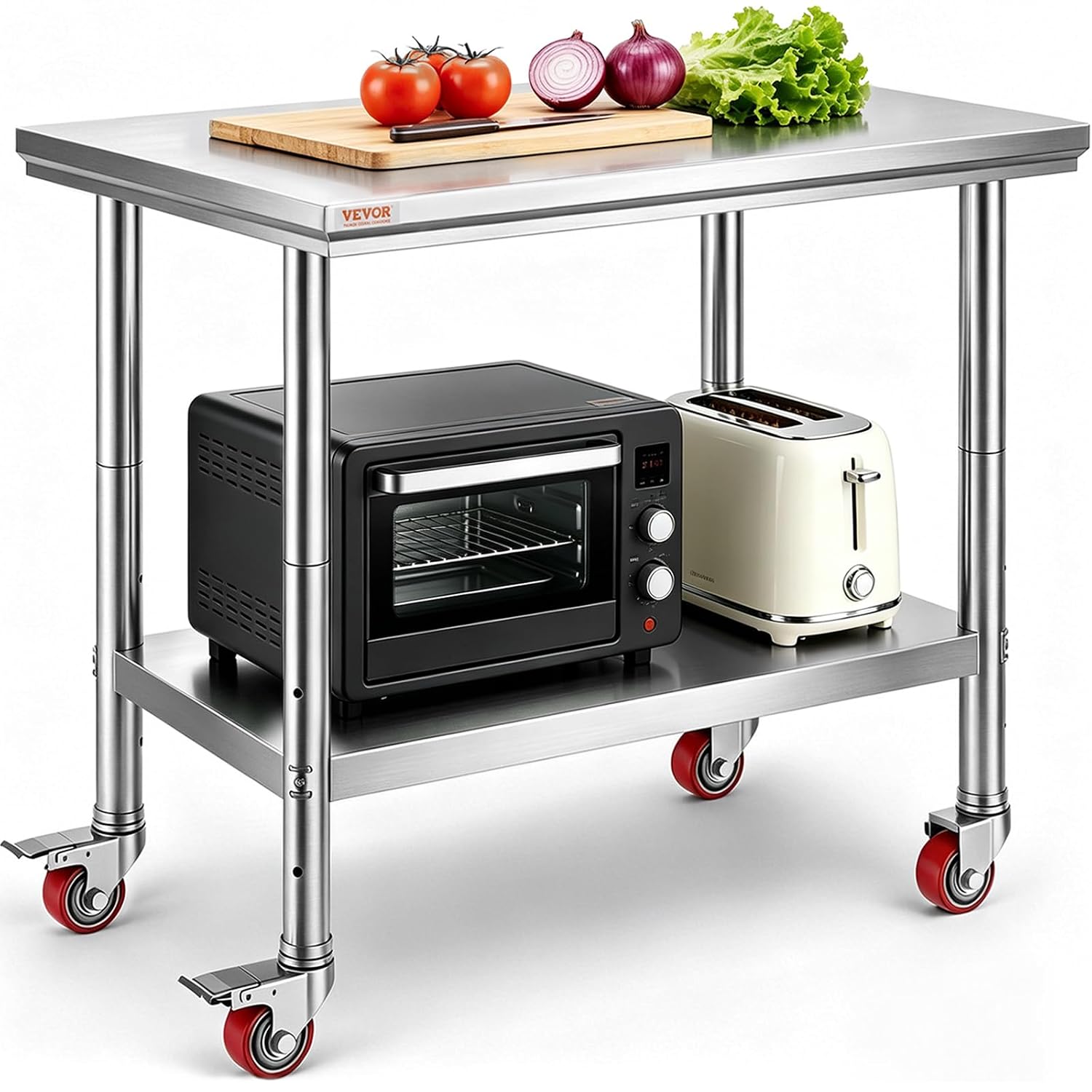 Mobile Stainless Prep Tables - view 1