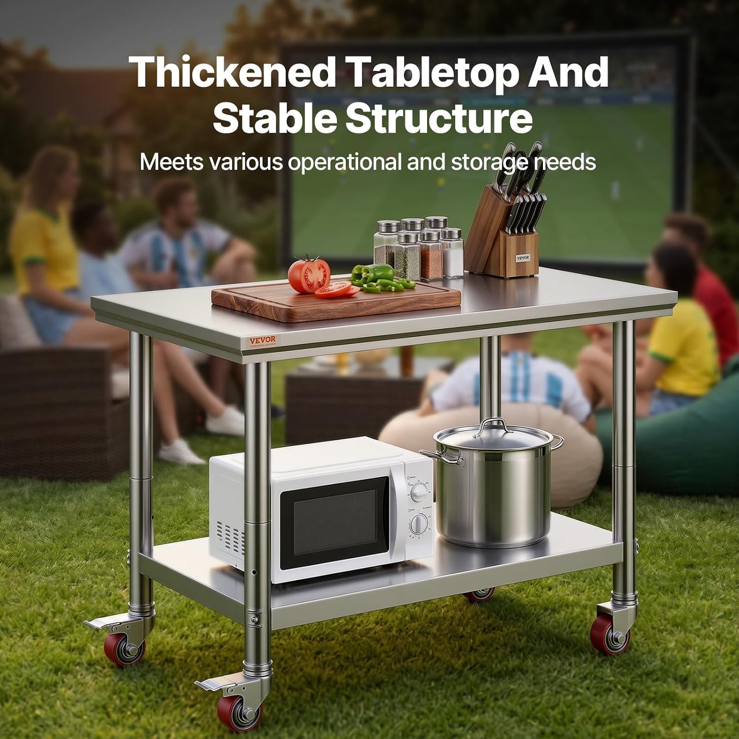 Mobile Stainless Prep Tables - view 3