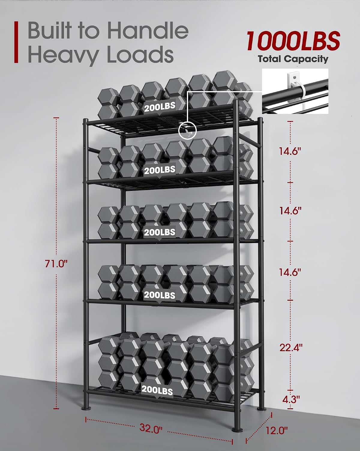 Five Tier Storage Shelving - view 3