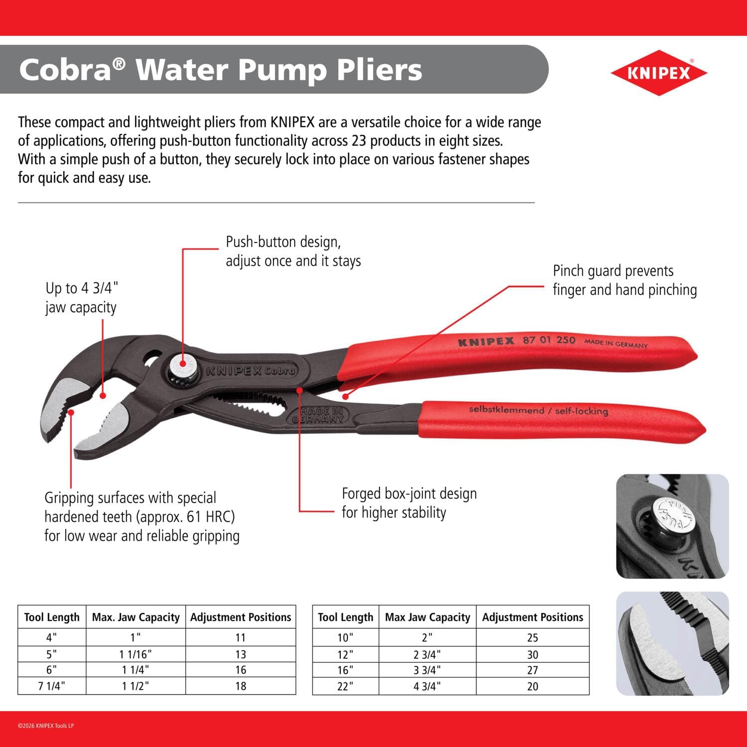 Adjustable Water Pump Pliers - view 2