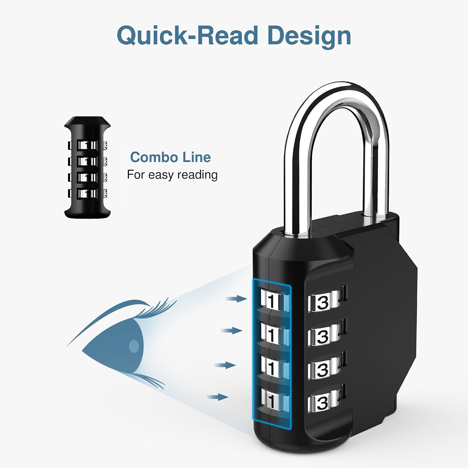 Four Digit Combination Padlocks - view 3