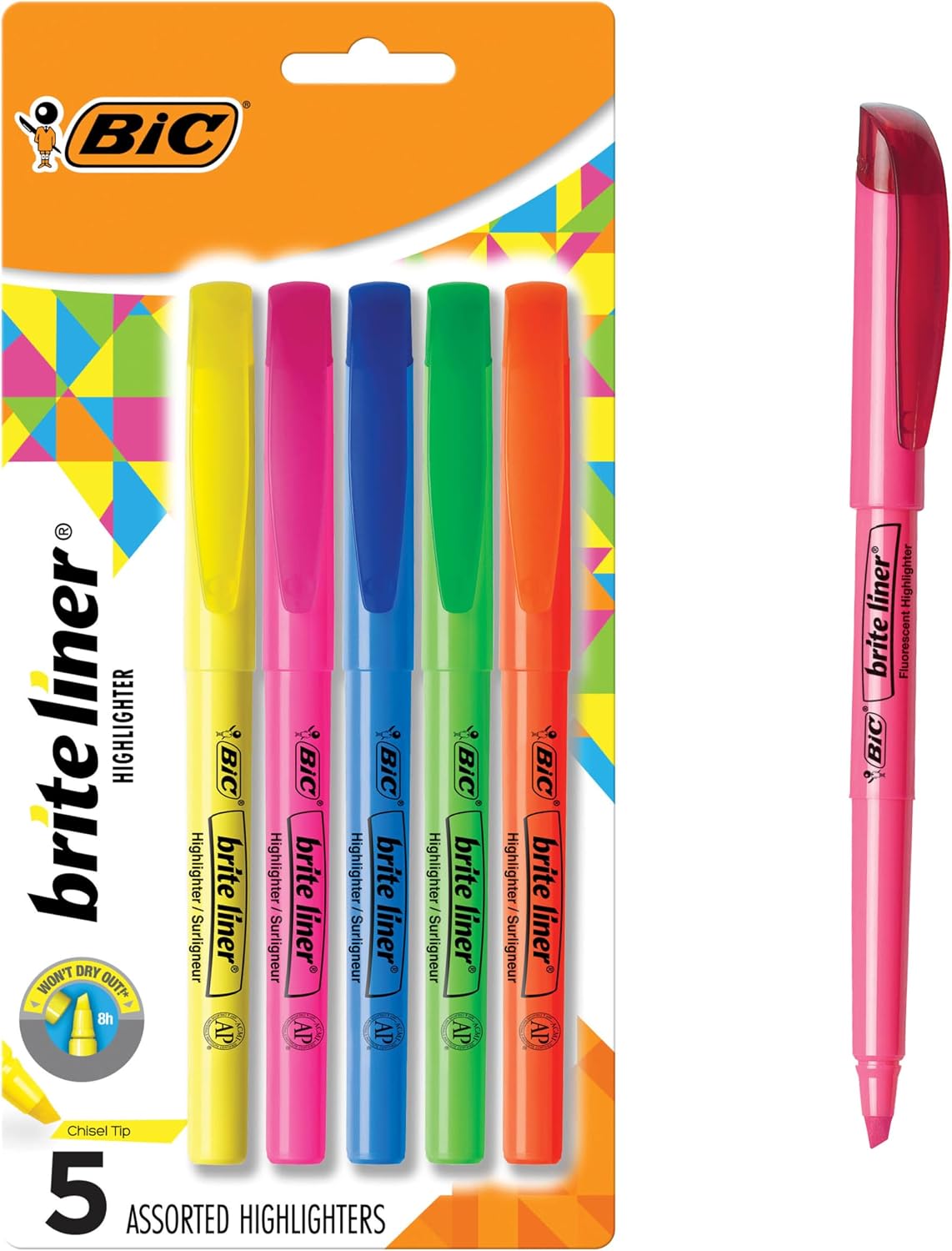 Chisel Tip Highlighter Packs - view 1