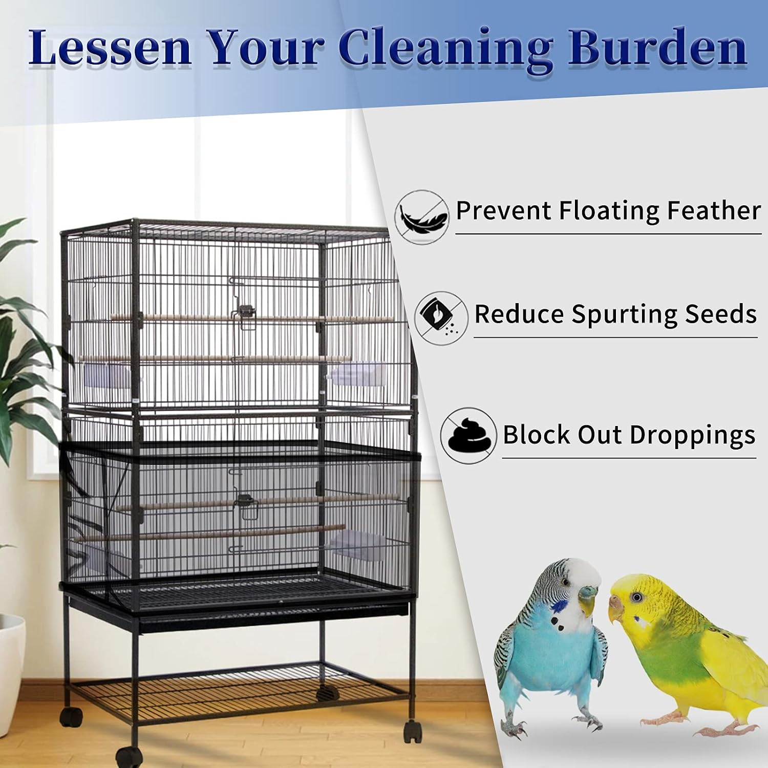 Mesh Bird Cage Seed Catchers - view 2
