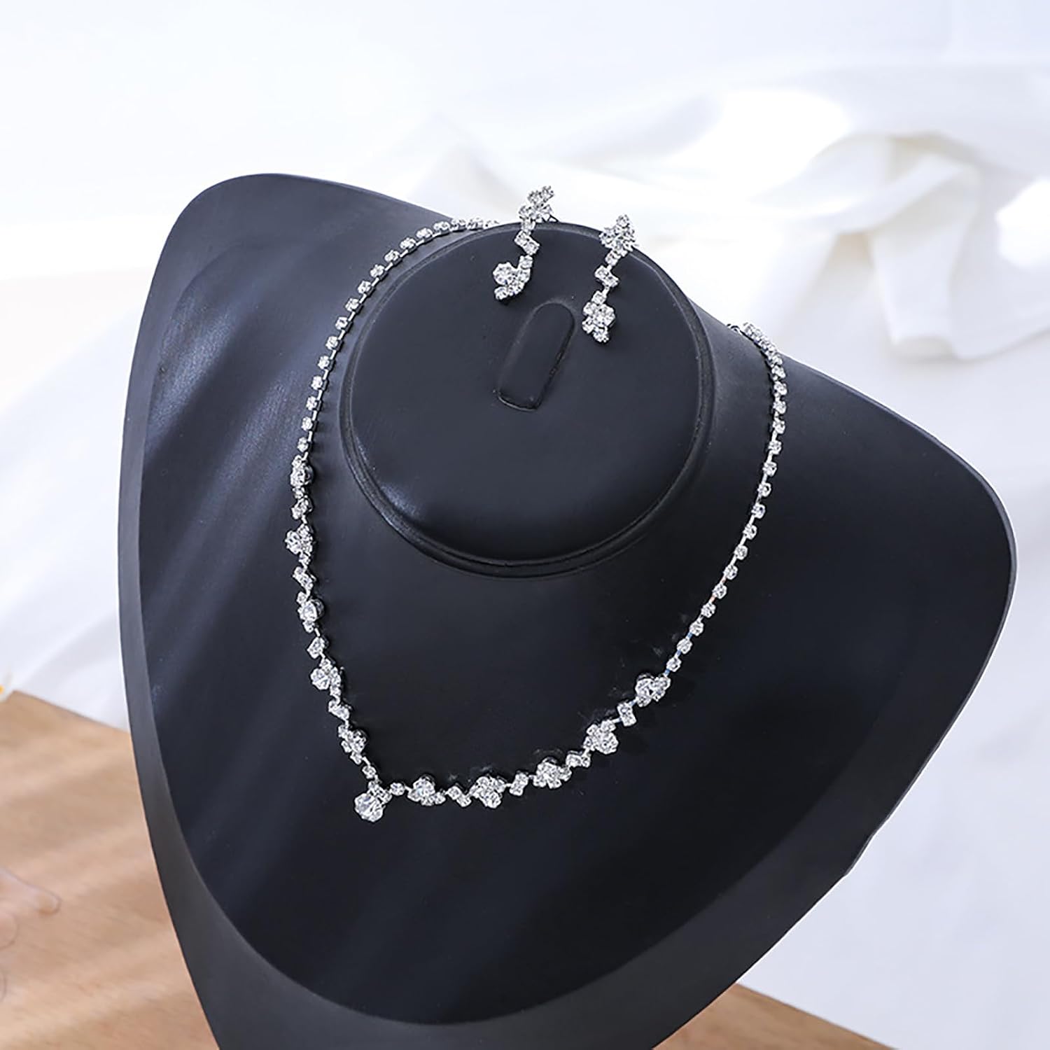 Crystal Bridal Necklace Earring Sets - view 3