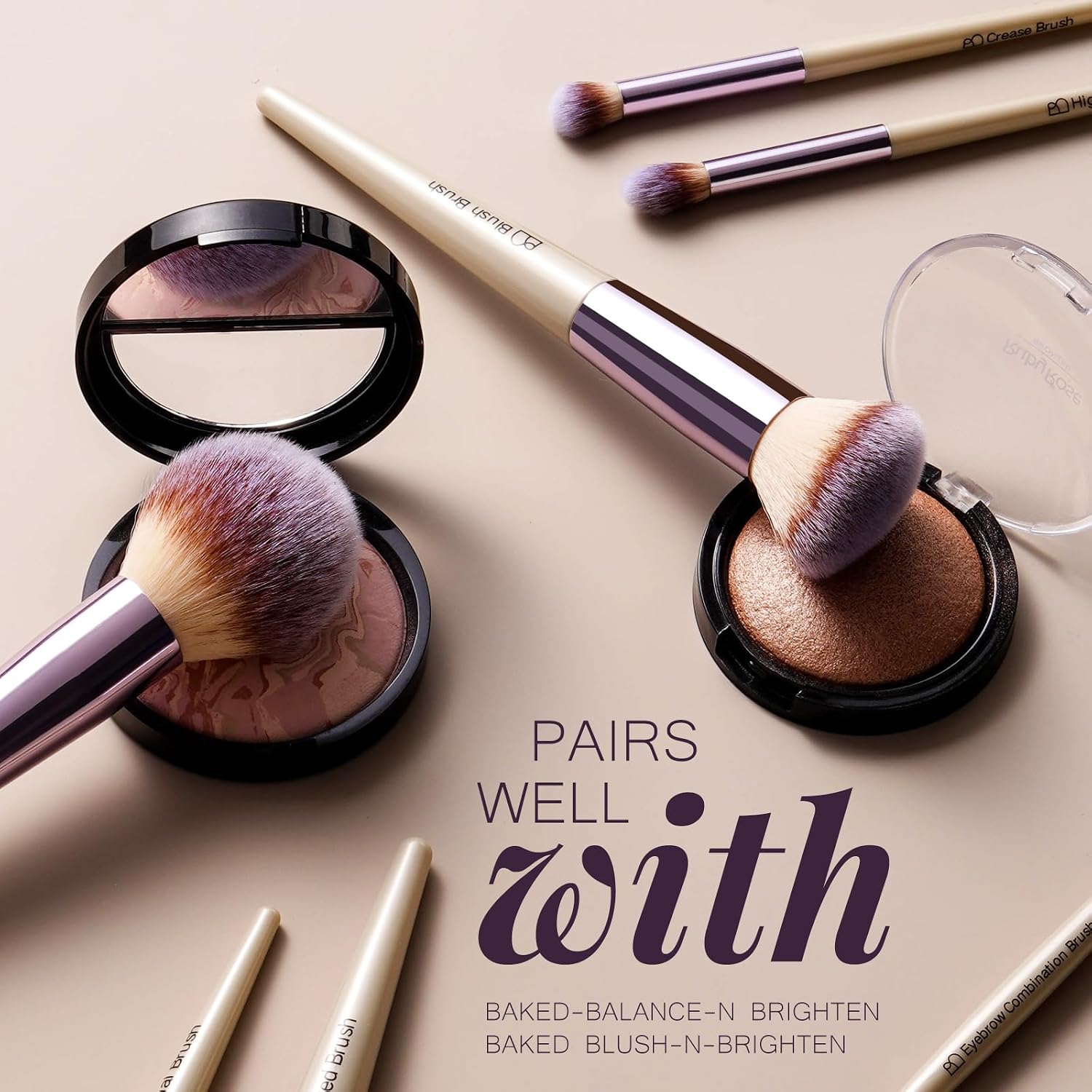 Face and Eye Makeup Brush Sets - view 3