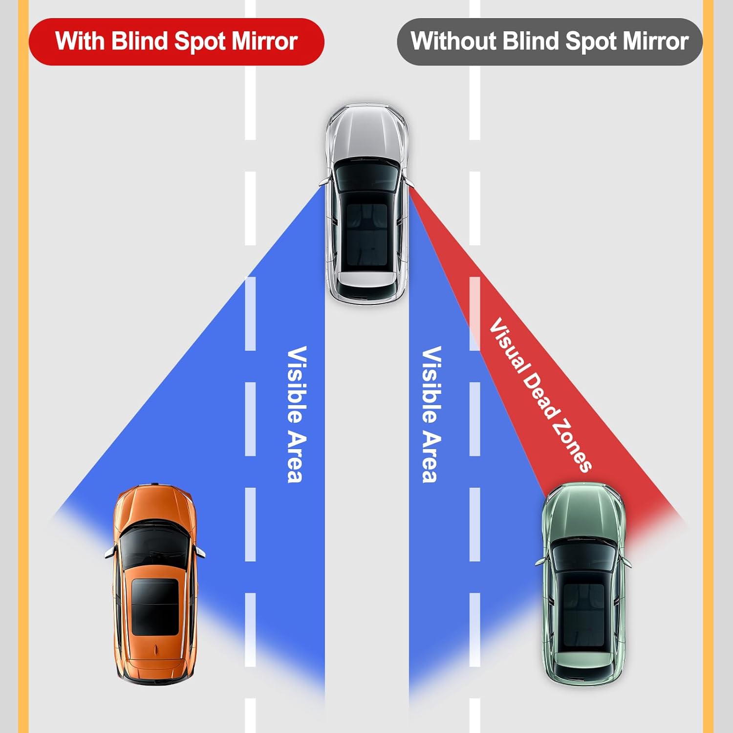 Convex Blind Spot Mirror Pairs - view 2