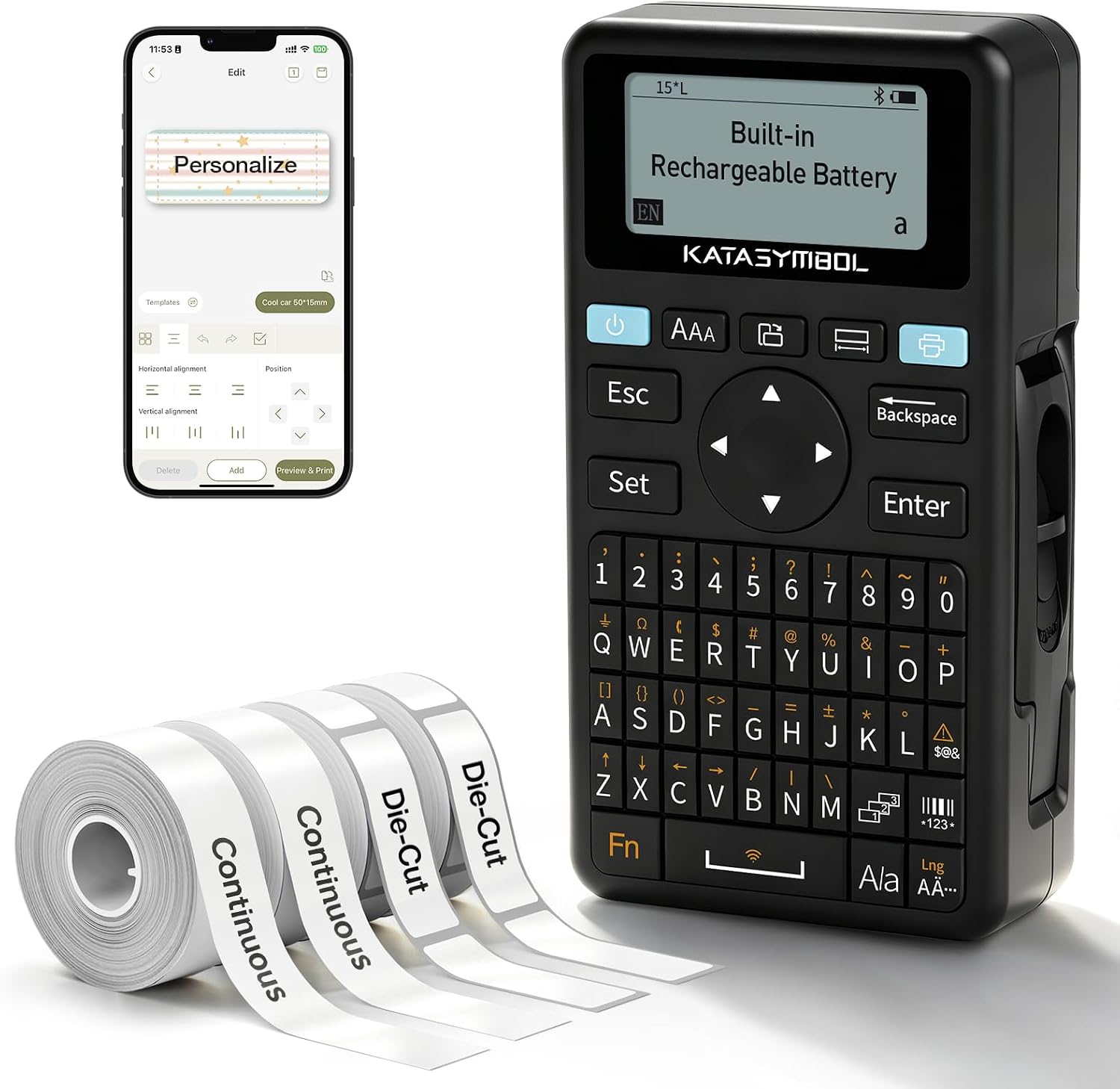 Portable Keyboard Label Printers - view 1