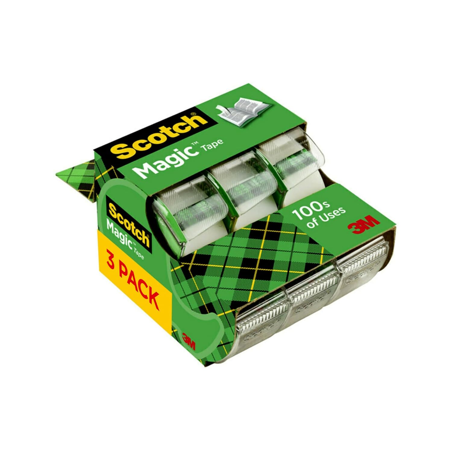 Clear Office Tape Dispenser Packs - view 1