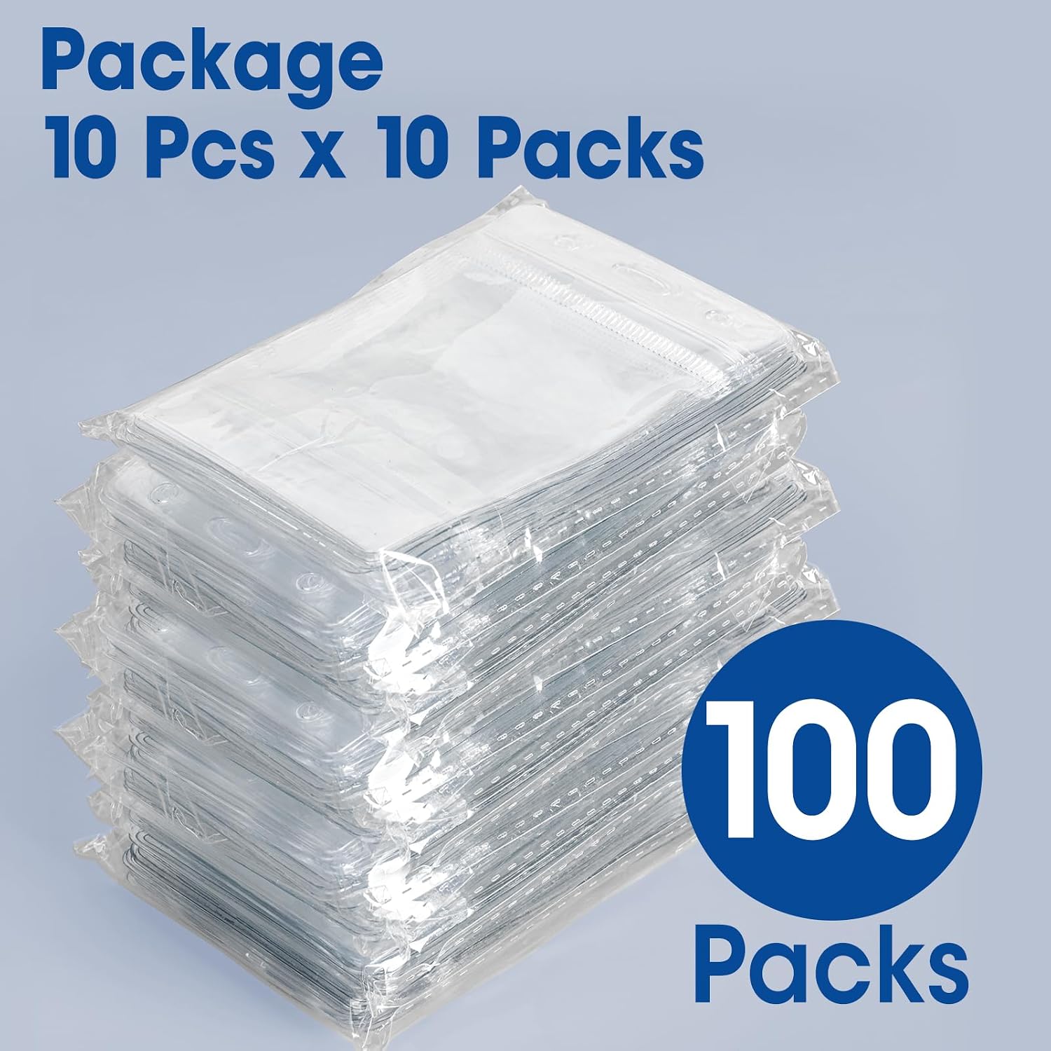 Clear ID Badge Holder Sleeves - view 3