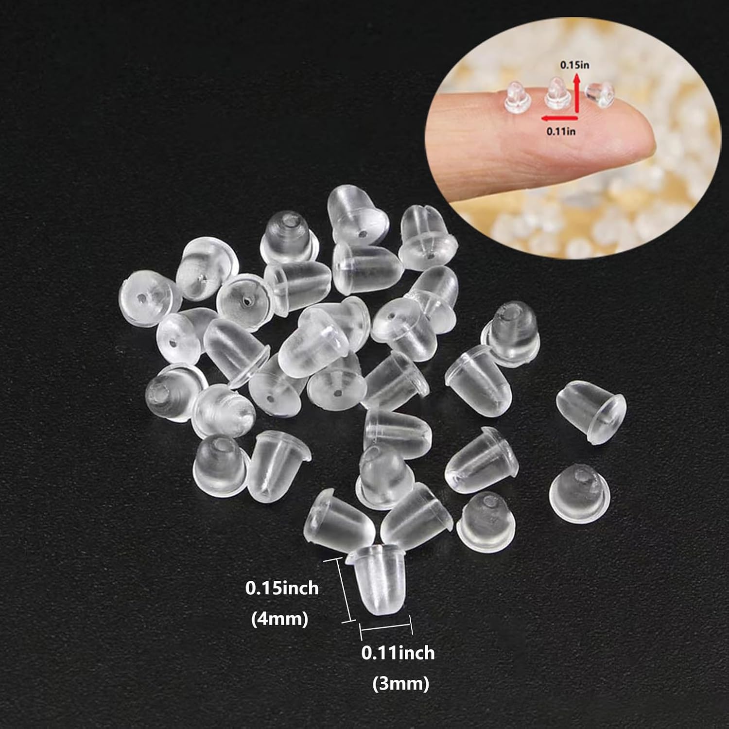 Silicone Earring Back Stoppers - view 3