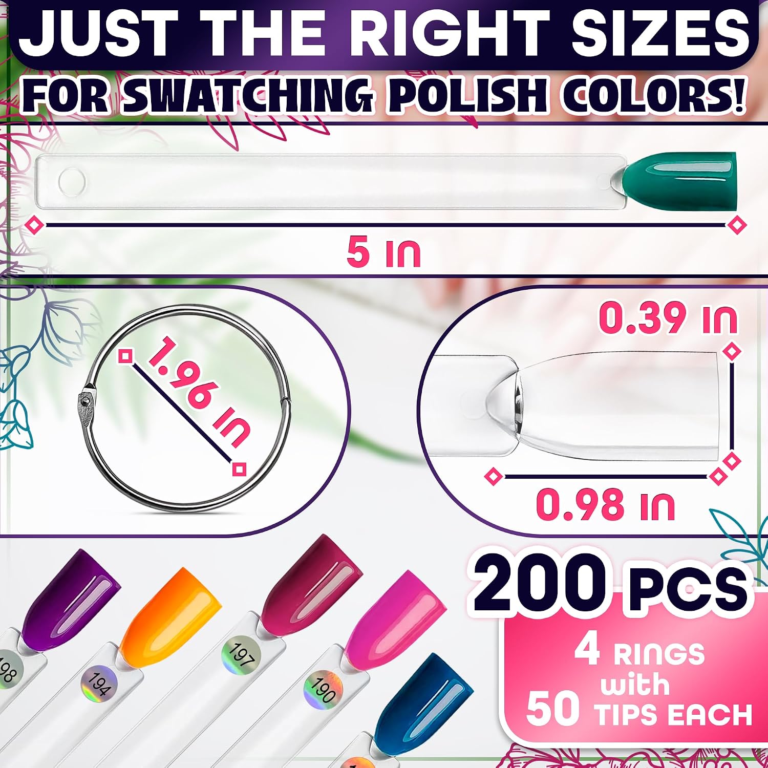 Nail Polish Display Swatch Sticks - view 2