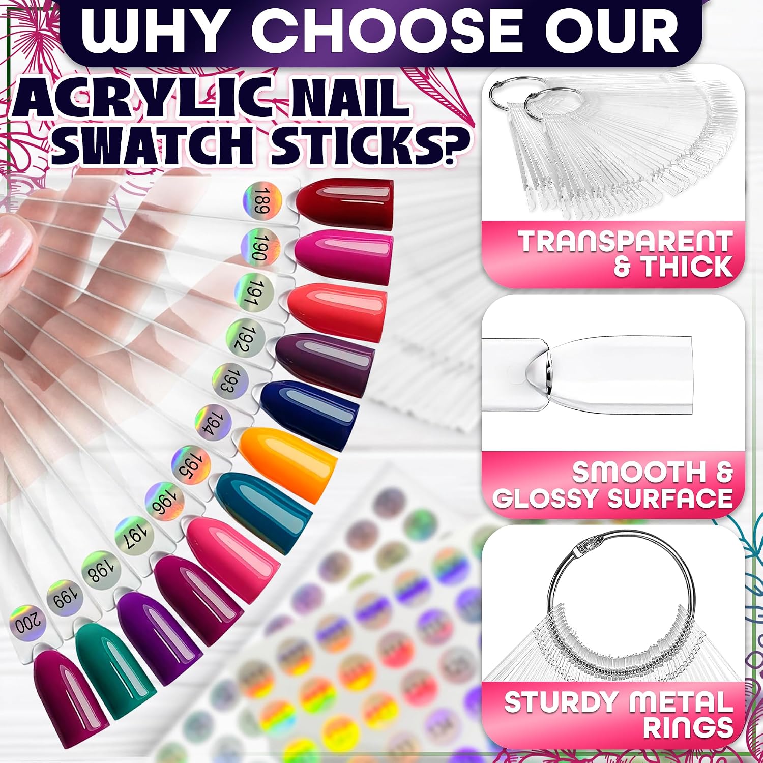 Nail Polish Display Swatch Sticks - view 3