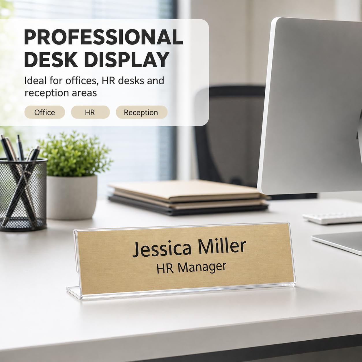 Desk Nameplate Holders - view 2